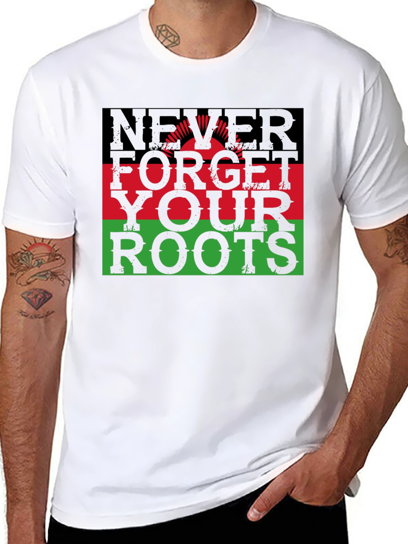 Never Forget Your Roots Graphic T-Shirt