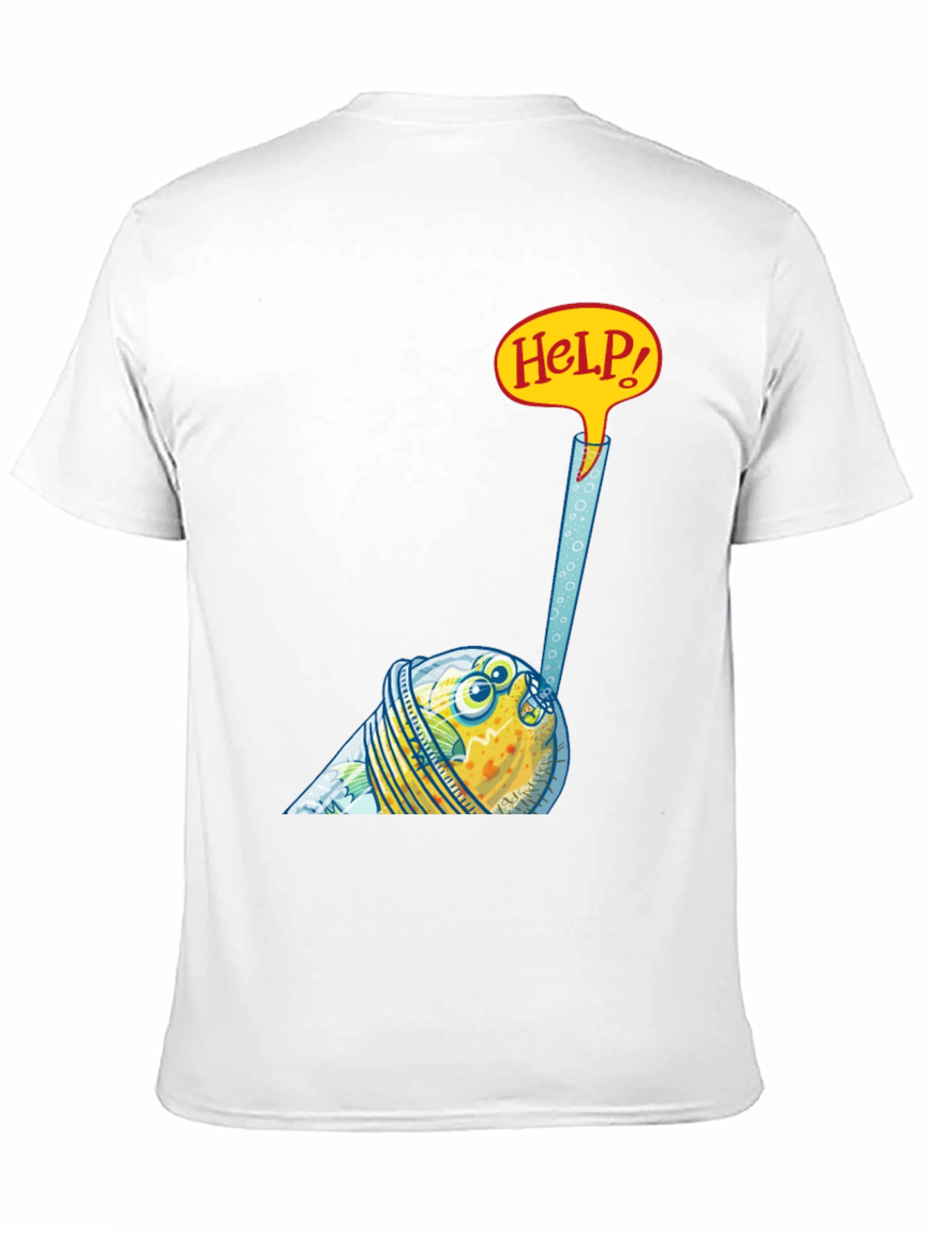 Funny Fish in a Glass T-Shirt - Help!