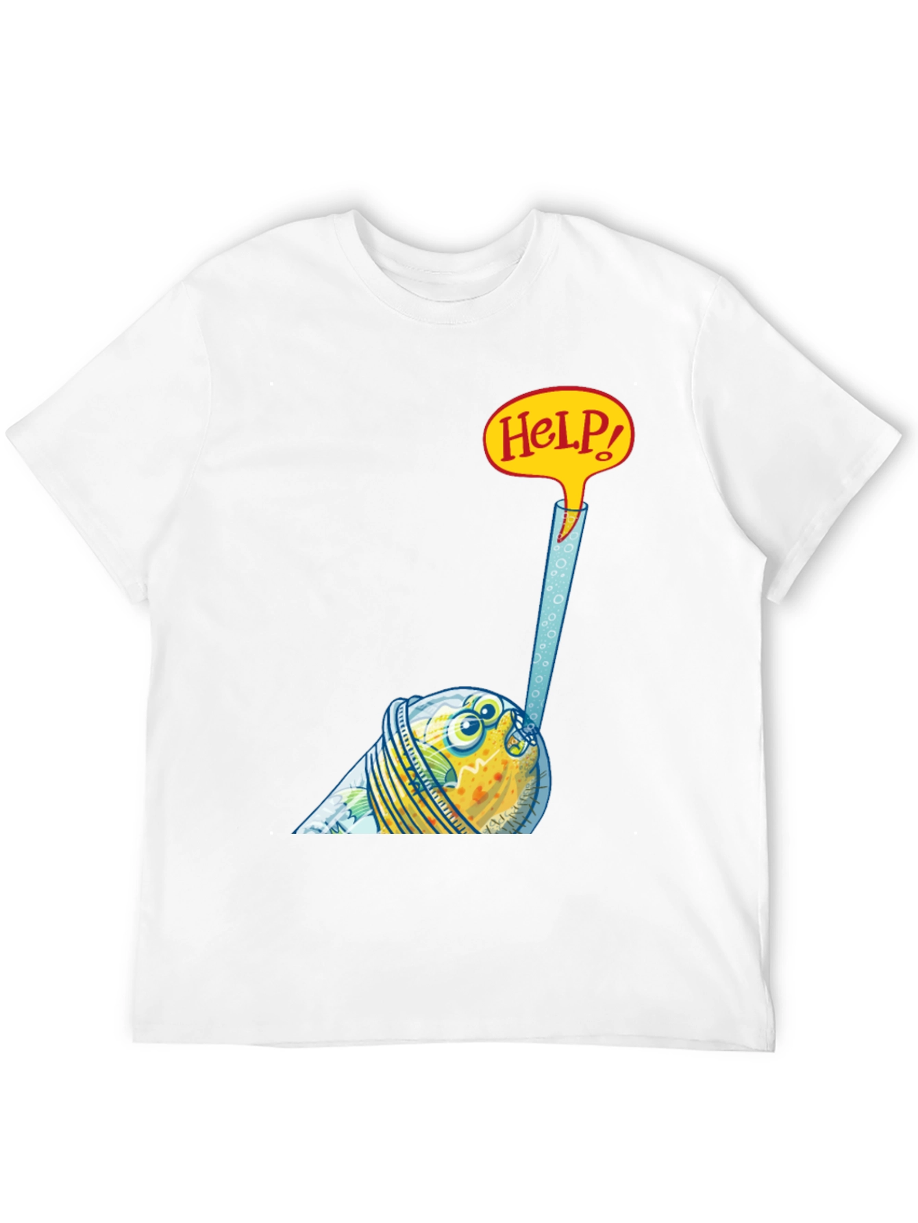 Funny Fish in a Glass T-Shirt - Help!