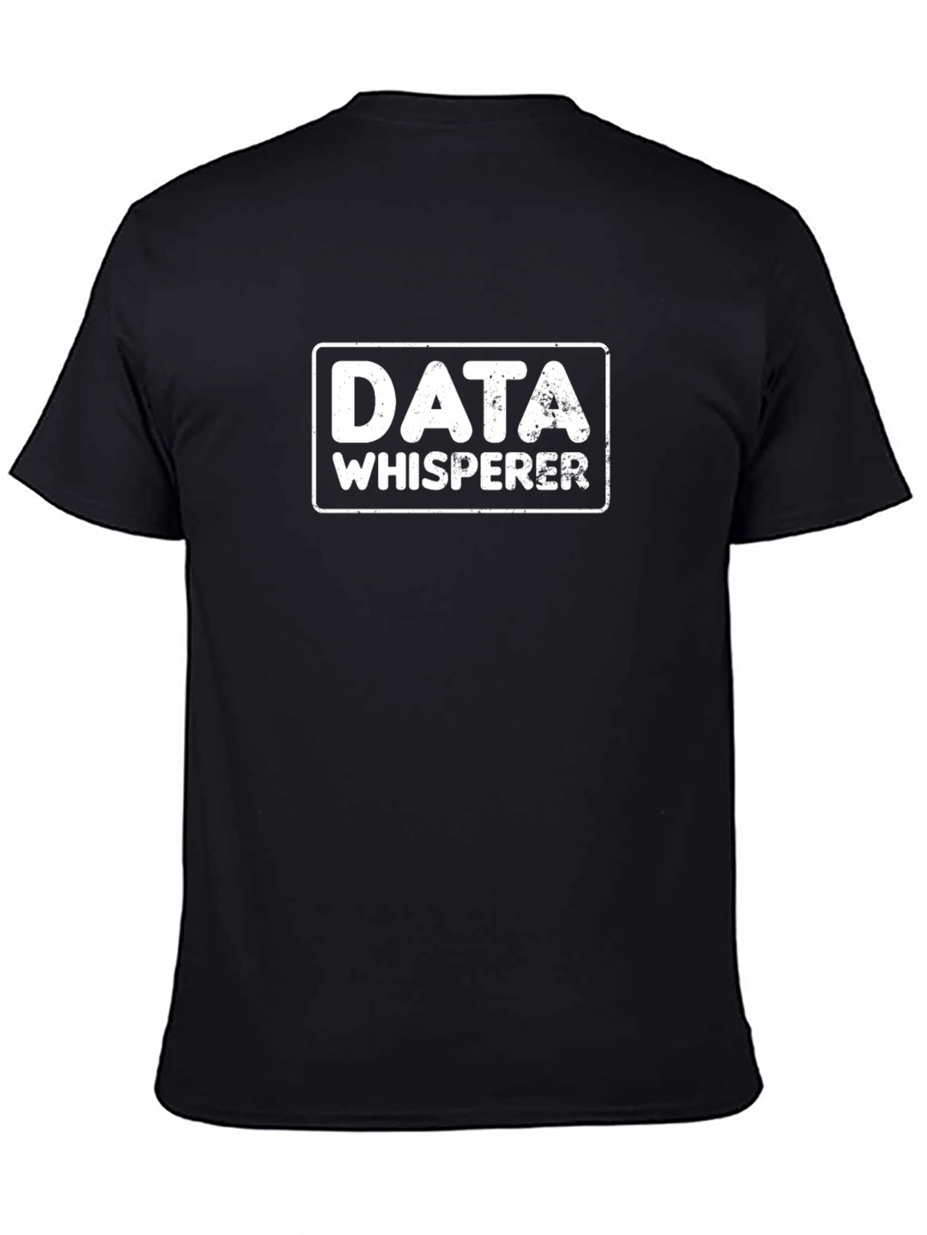 Data Whisperer Graphic Tee - Black Crewneck T-Shirt