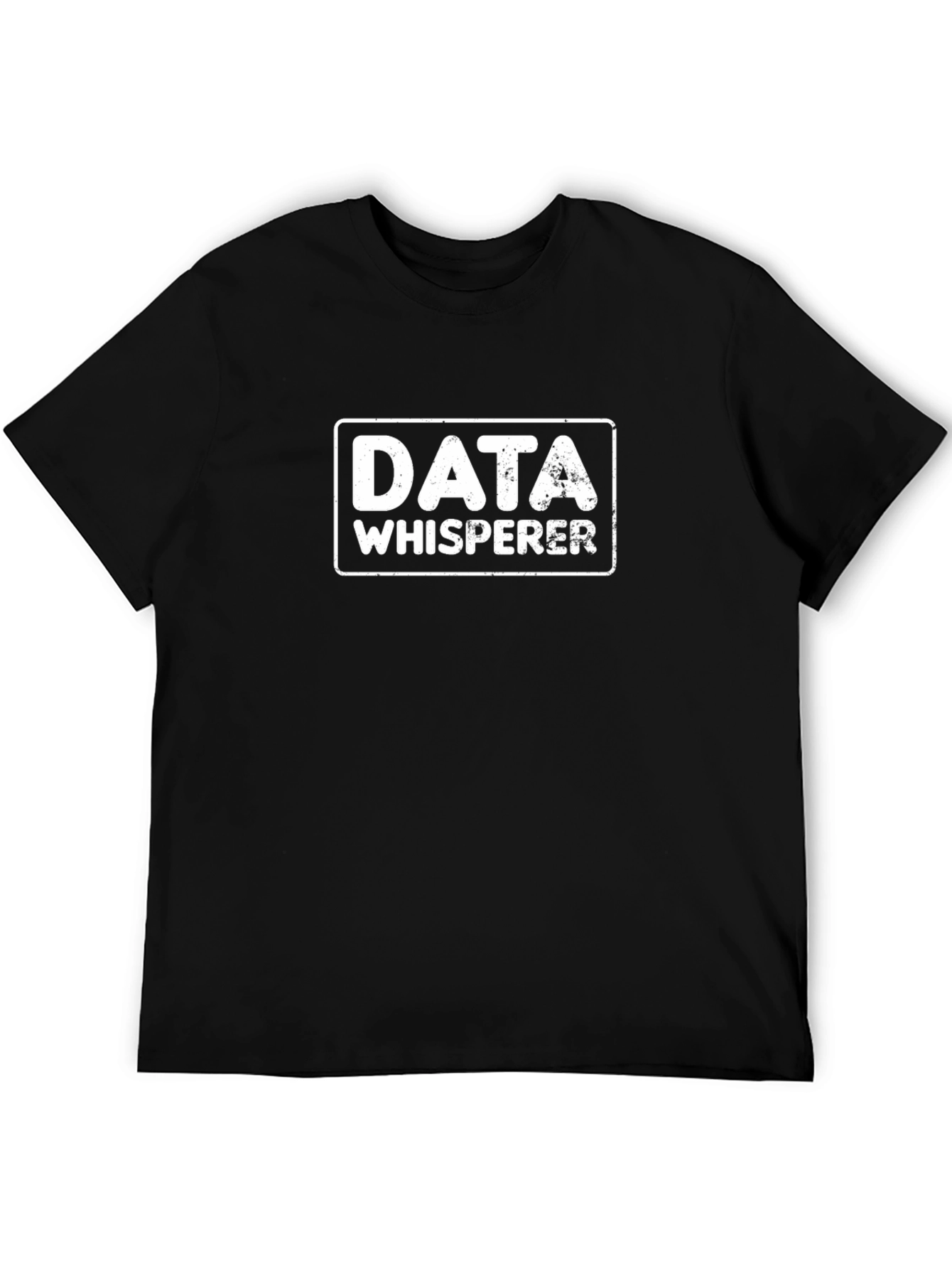 Data Whisperer Graphic Tee - Black Crewneck T-Shirt