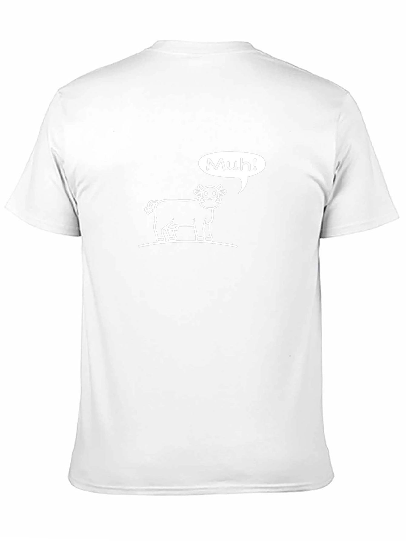 Muh! Cow Graphic Tee - Black Cotton T-Shirt