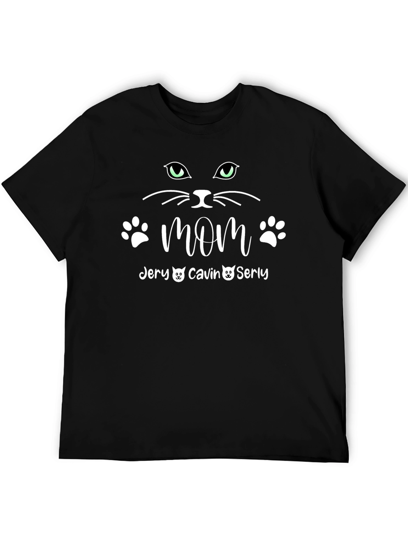 Cat Mom Personalized T-Shirt