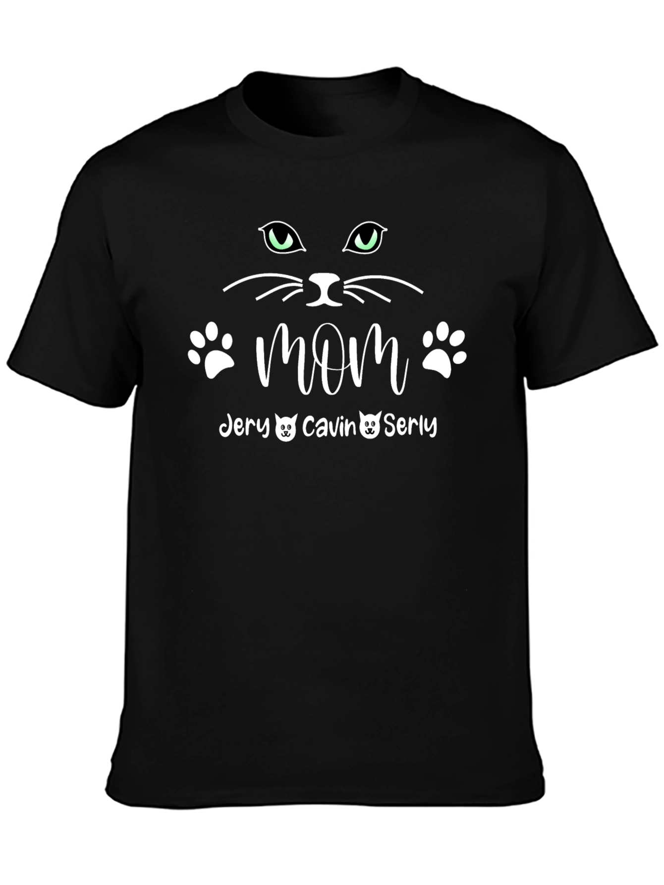 Cat Mom Personalized T-Shirt