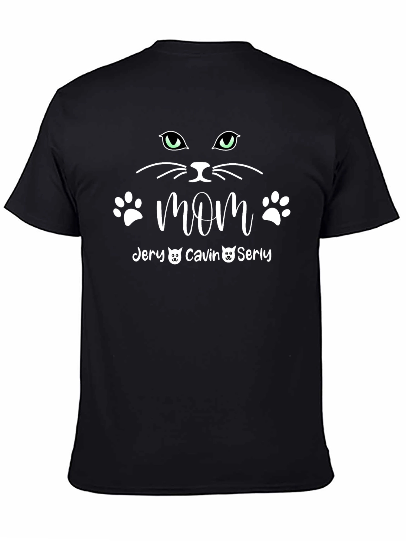 Cat Mom Personalized T-Shirt