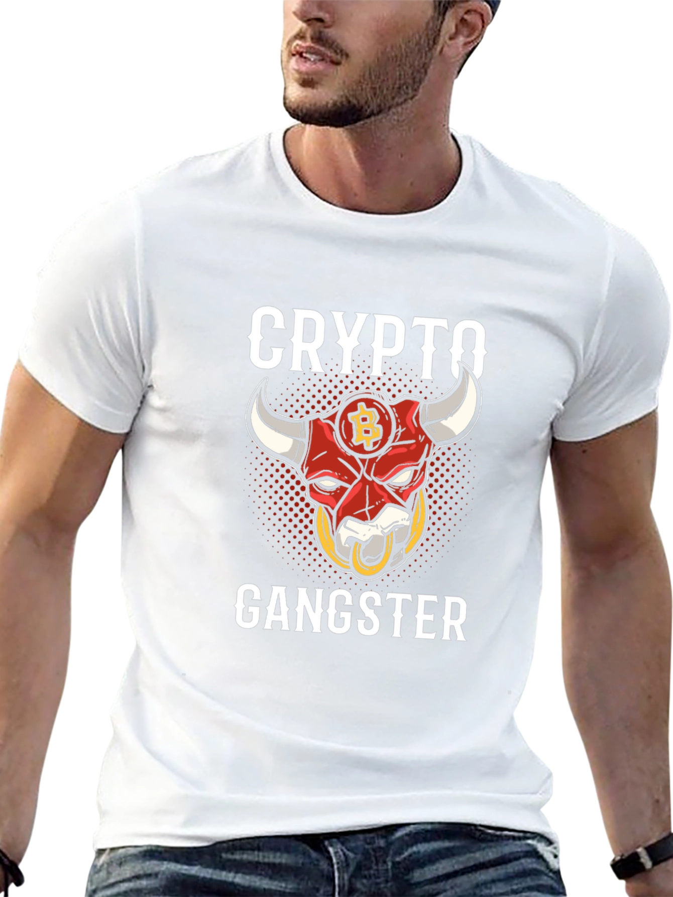 Crypto Gangster Bitcoin Bull T-Shirt