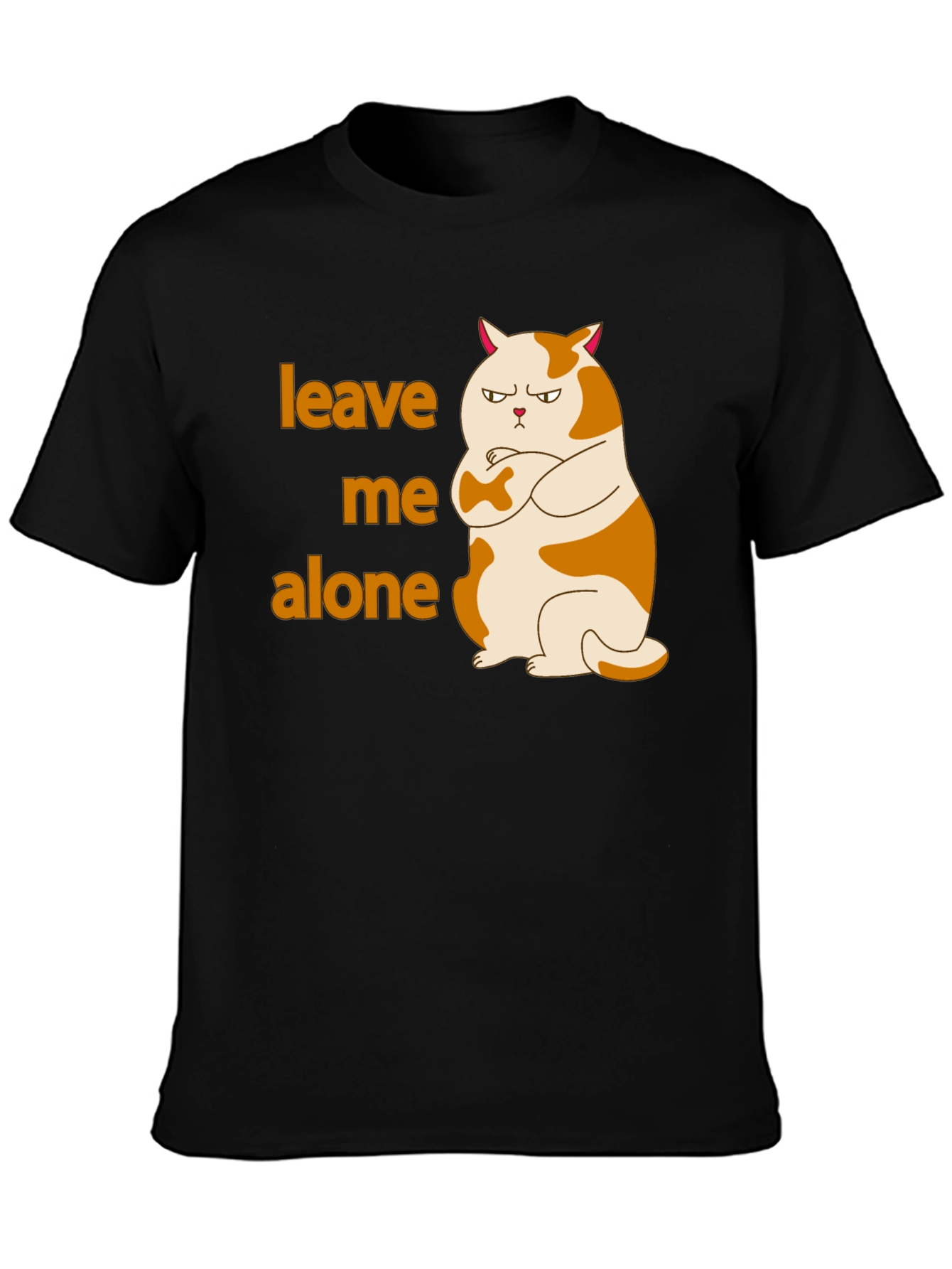 Leave Me Alone Cat T-Shirt Funny Grumpy Kitten Tee