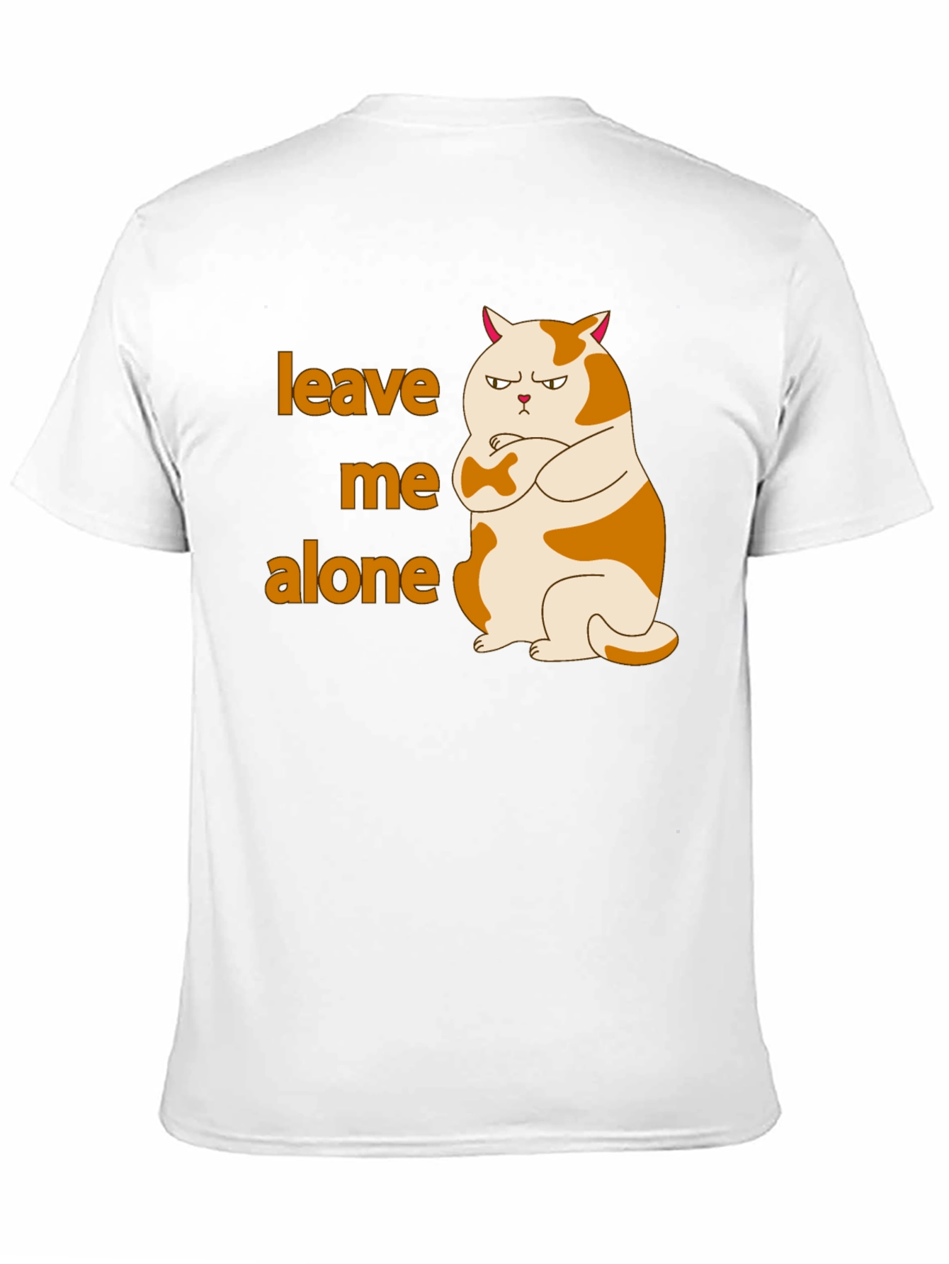 Leave Me Alone Cat T-Shirt Funny Grumpy Kitten Tee