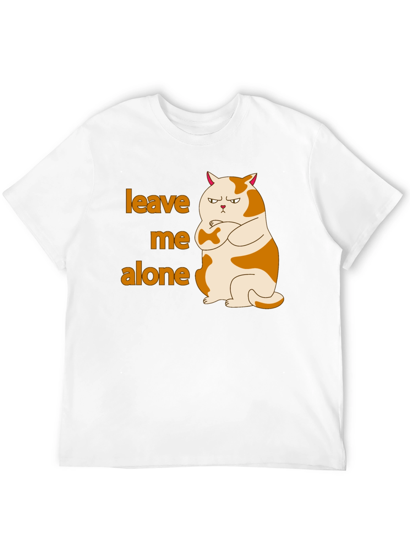 Leave Me Alone Cat T-Shirt Funny Grumpy Kitten Tee