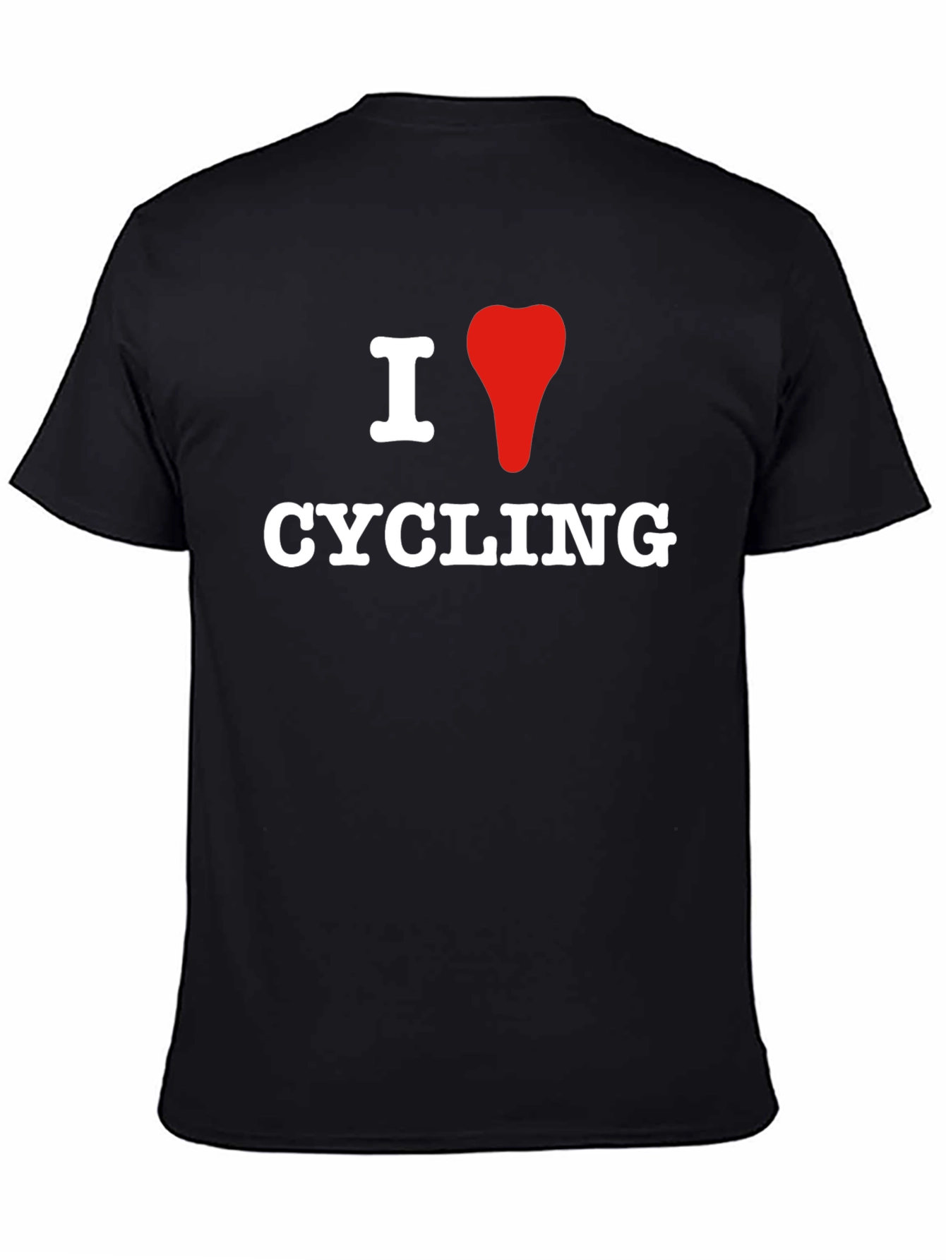 I Love Cycling T-Shirt - Black Graphic Tee
