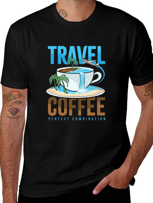 Travel Coffee T-Shirt - Perfect Combination Tee