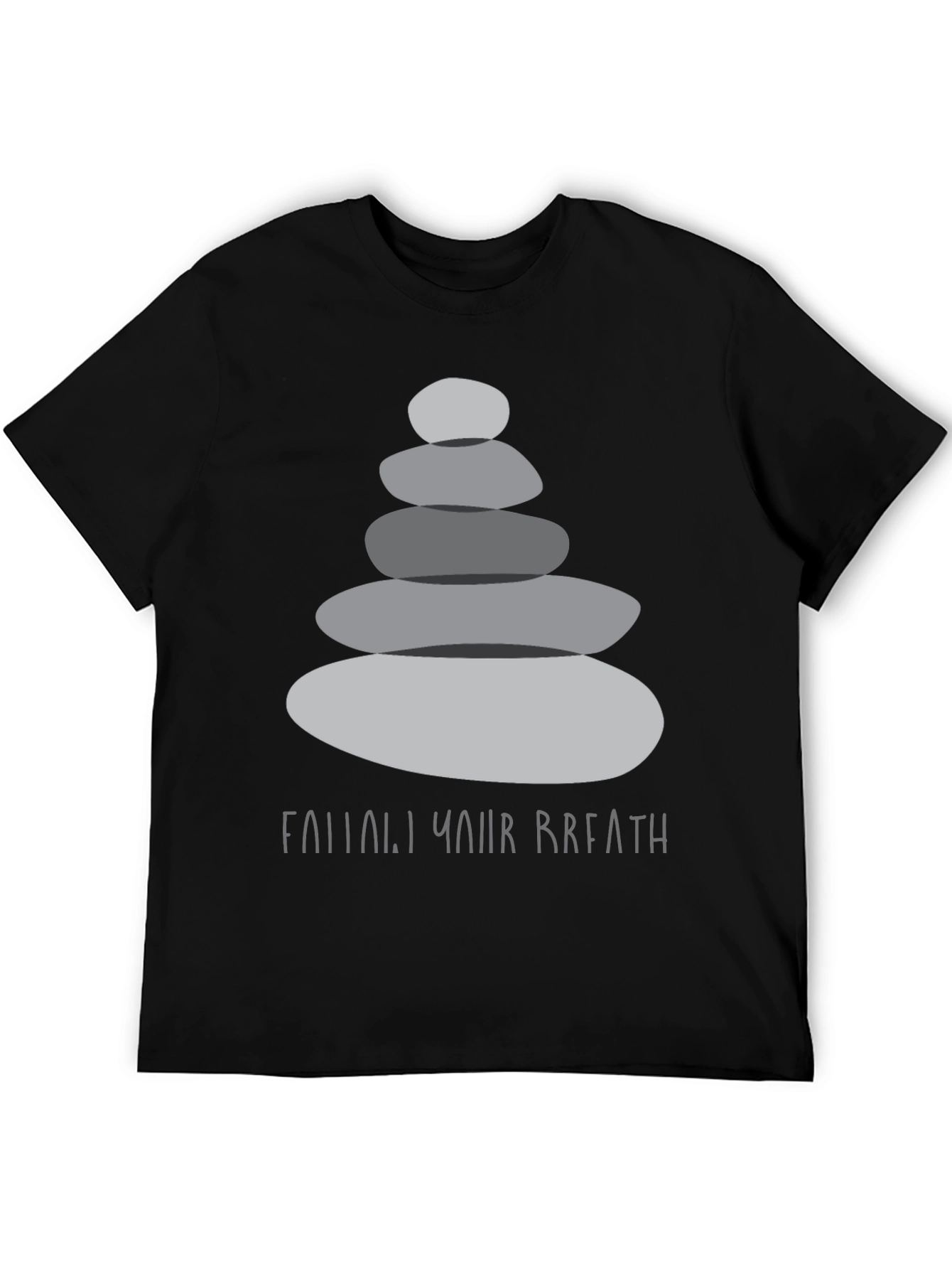 Zen Stones T-Shirt - Find Your Breath Graphic Tee