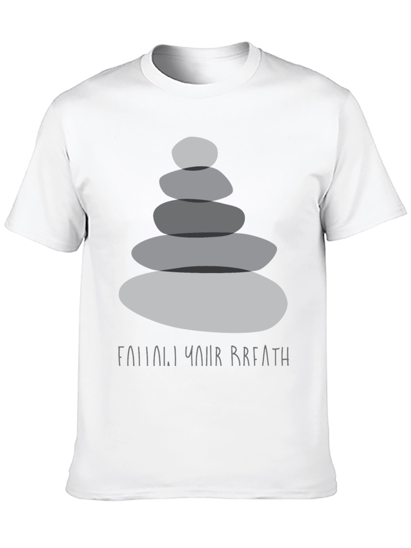 Zen Stones T-Shirt - Find Your Breath Graphic Tee