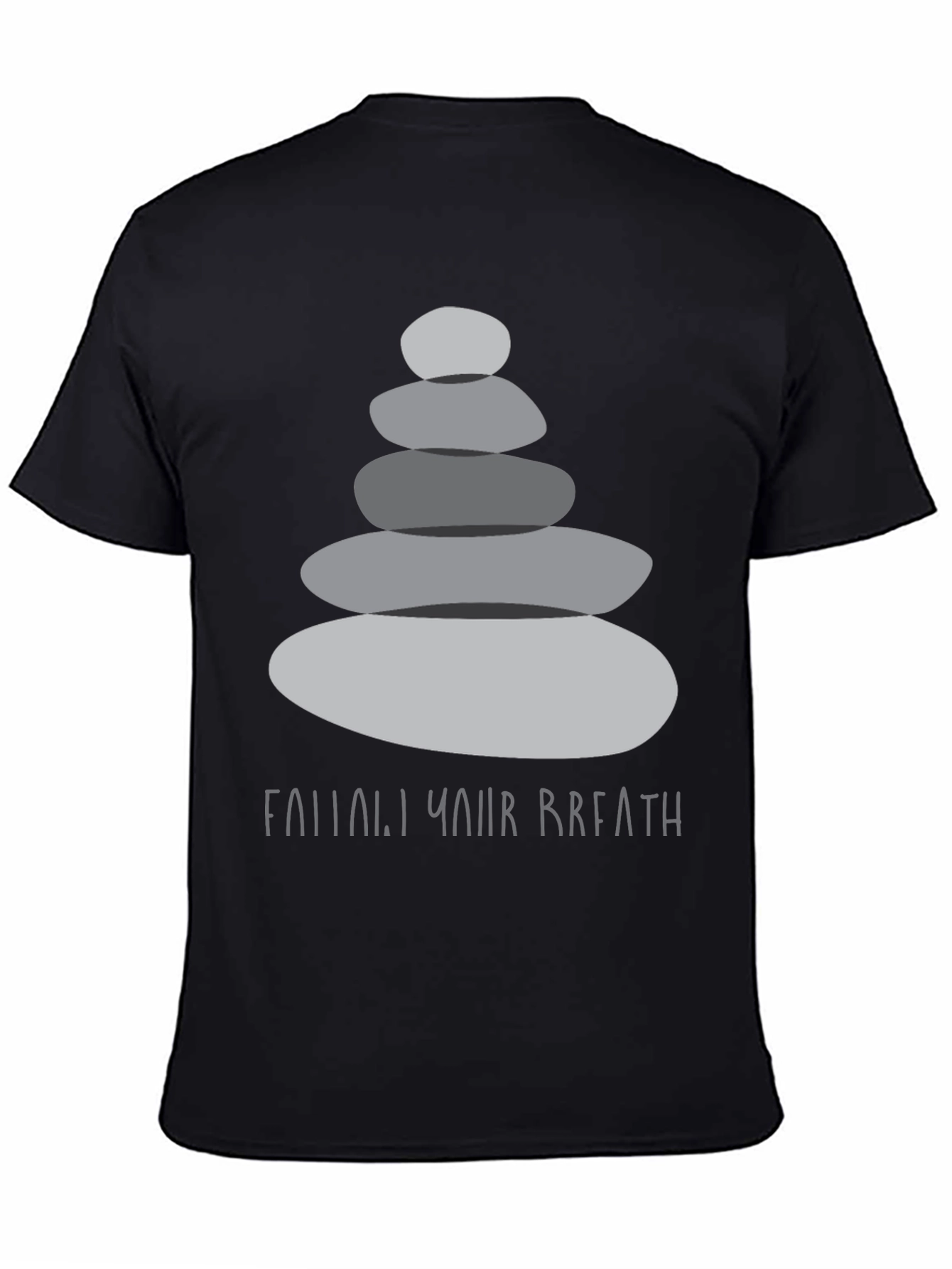 Zen Stones T-Shirt - Find Your Breath Graphic Tee