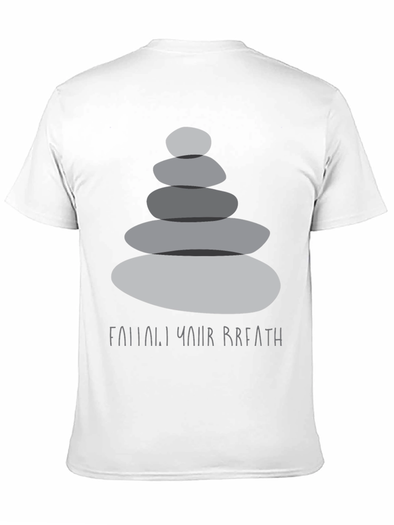 Zen Stones T-Shirt - Find Your Breath Graphic Tee