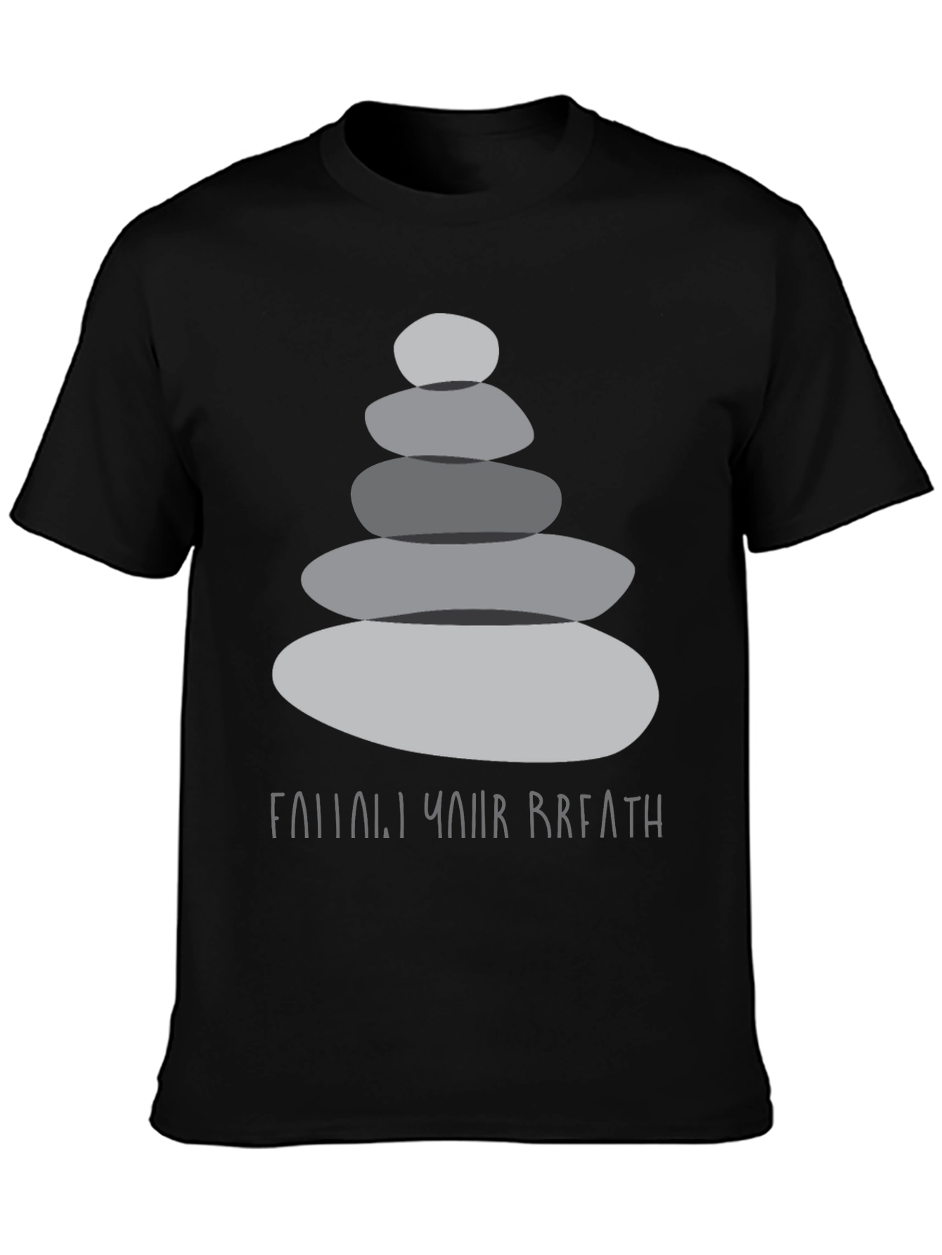 Zen Stones T-Shirt - Find Your Breath Graphic Tee