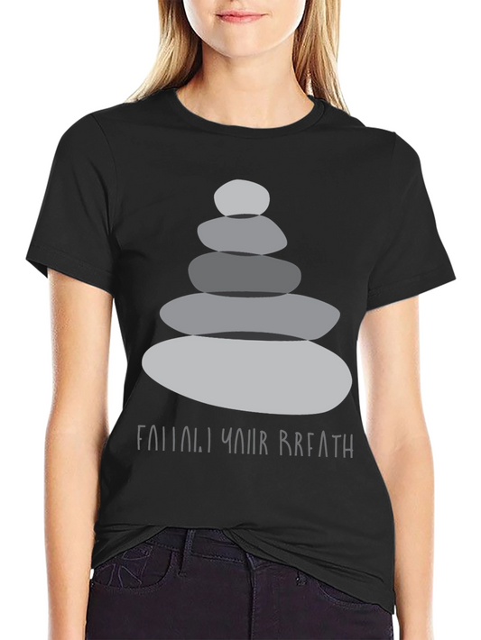 Zen Stones T-Shirt - Find Your Breath Graphic Tee