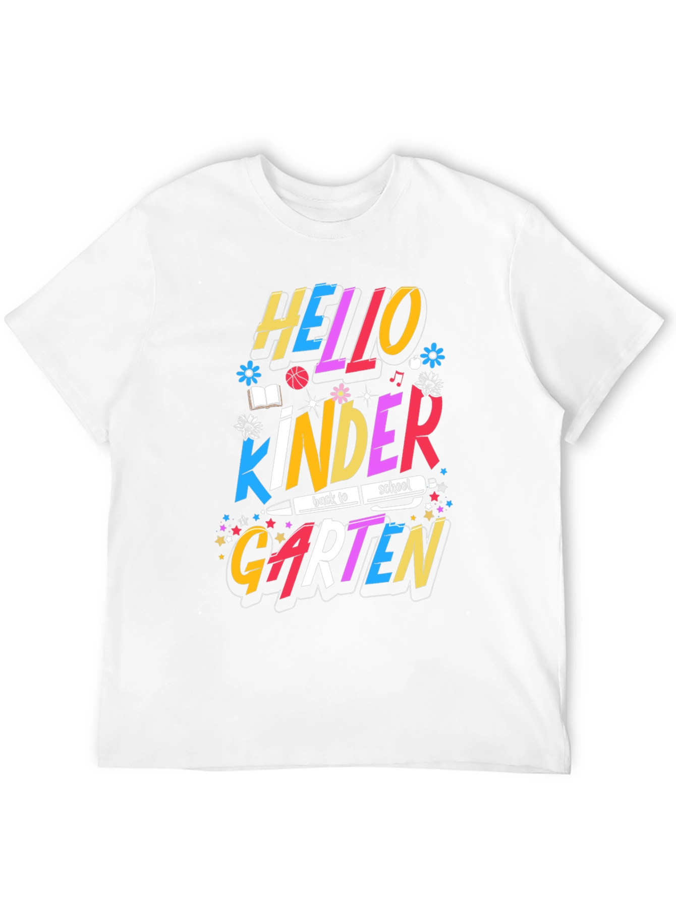 Hello Kindergarten Back to School Graphic Tee