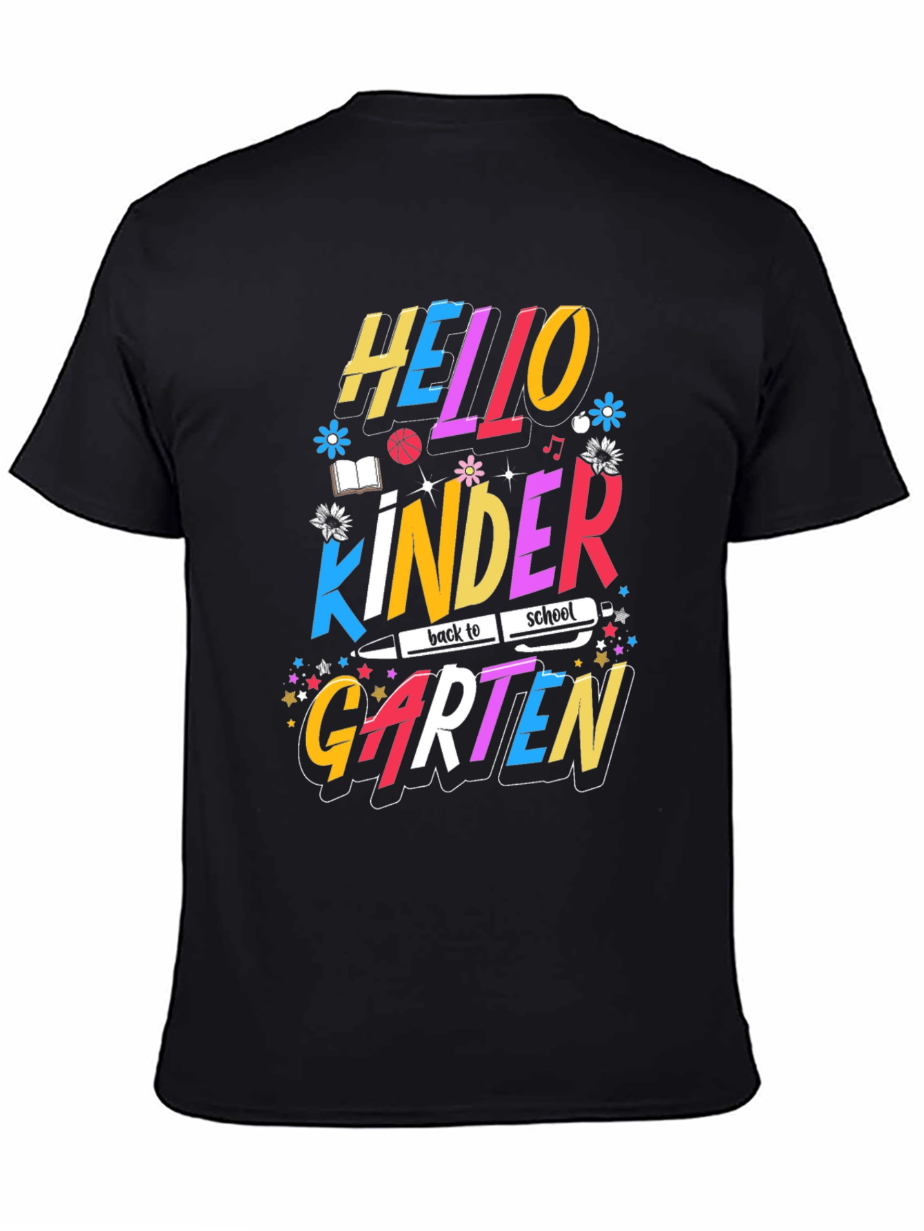 Hello Kindergarten Back to School Graphic Tee