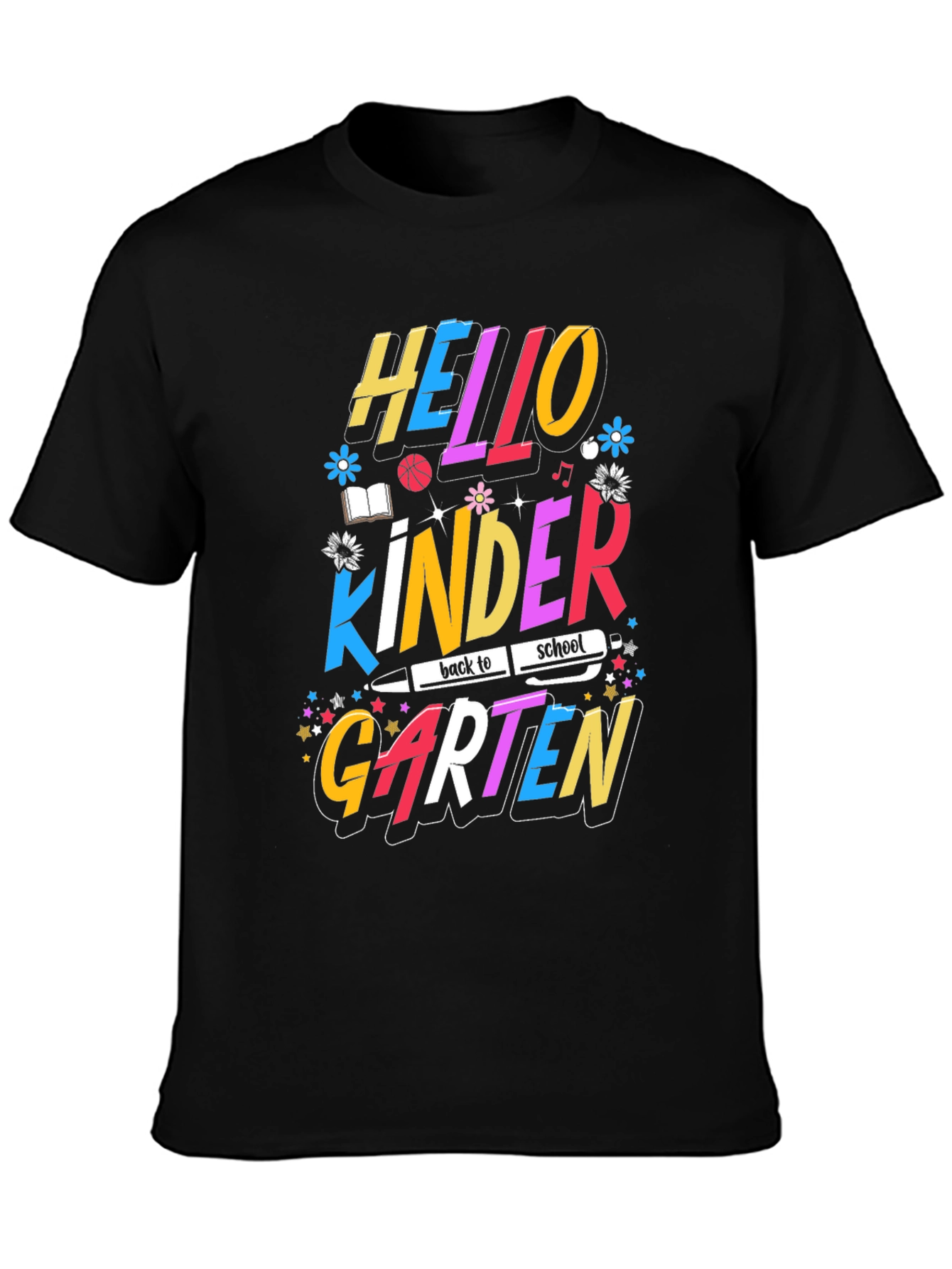 Hello Kindergarten Back to School Graphic Tee