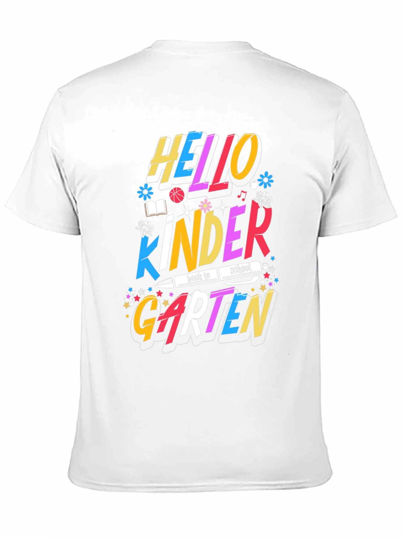 Hello Kindergarten Back to School Graphic Tee