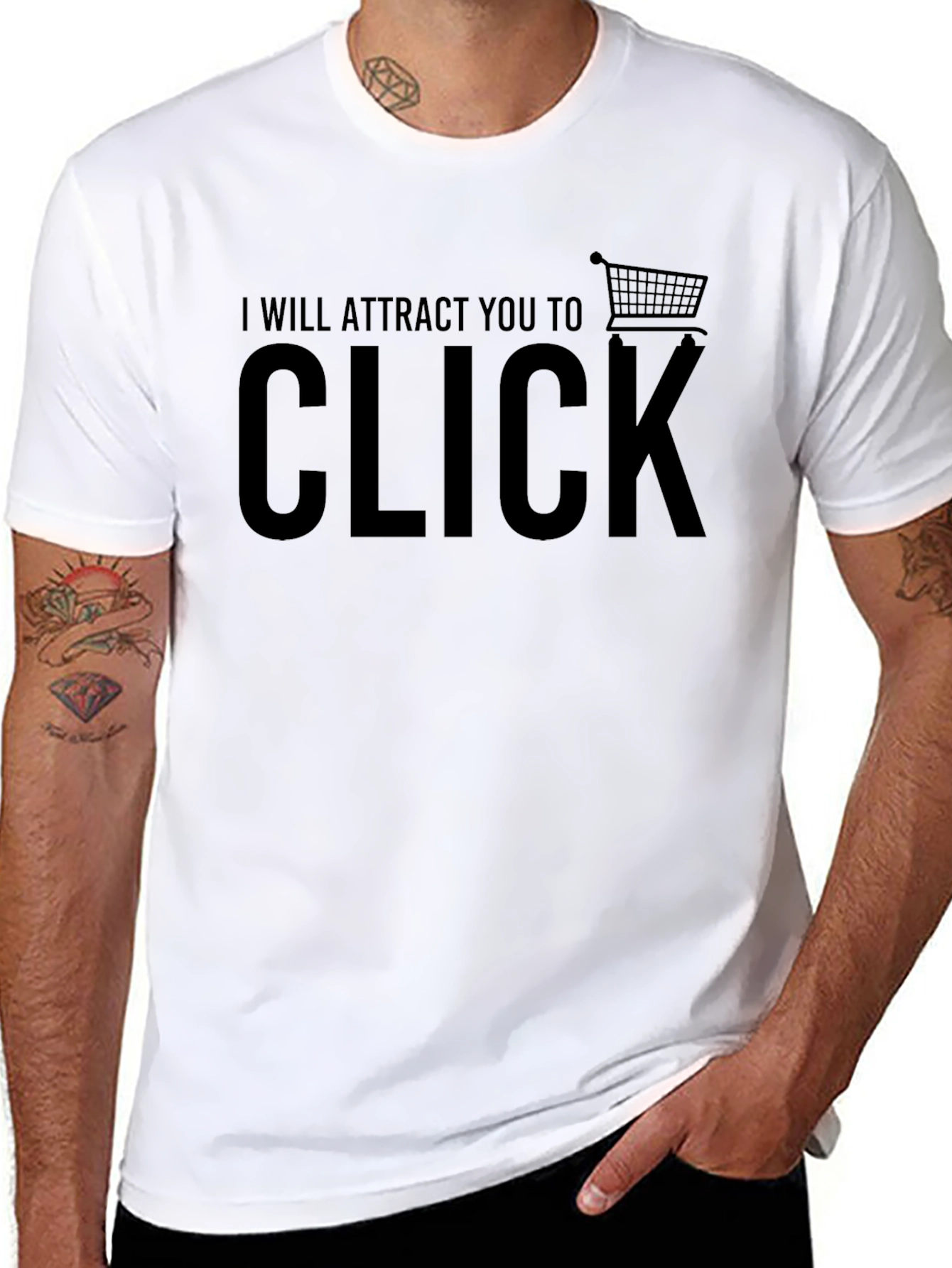 I Will Attract You to Click - Novelty T-Shirt