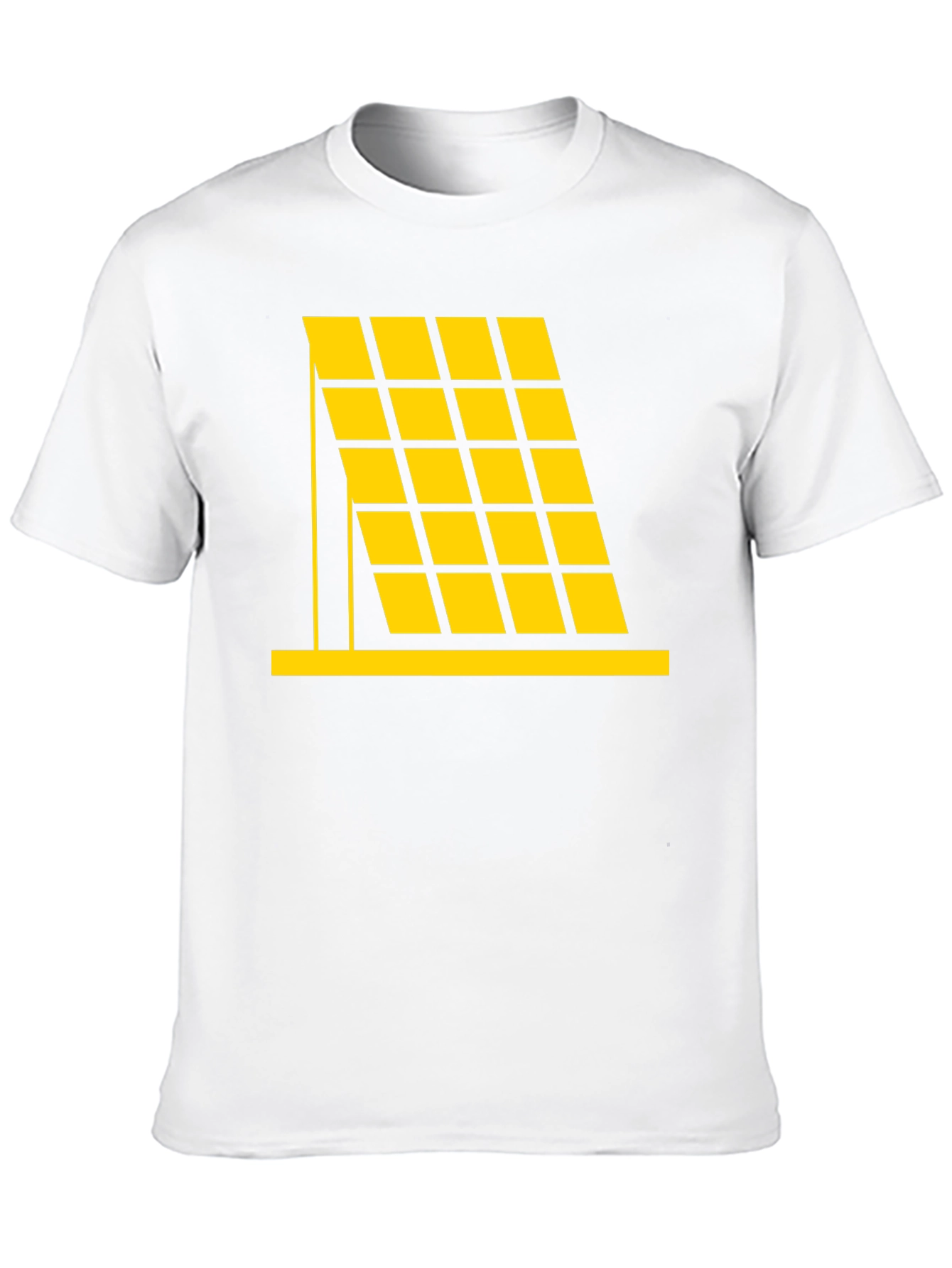 Solar Panel Graphic Tee - Black Cotton Comfort
