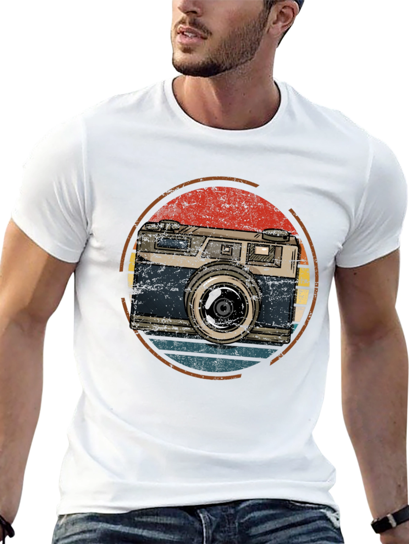 Retro Camera Graphic T-Shirt
