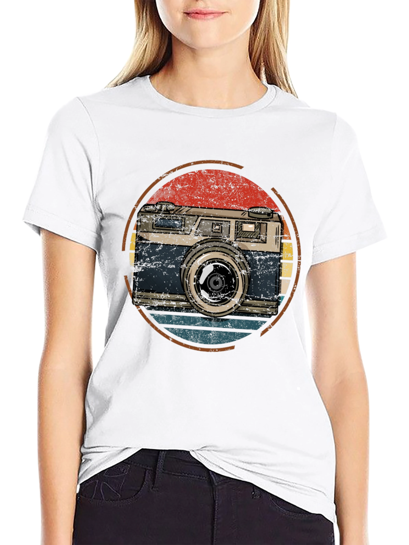 Retro Camera Graphic T-Shirt
