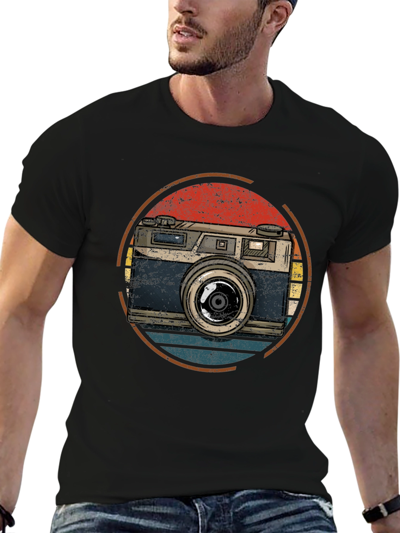 Retro Camera Graphic T-Shirt