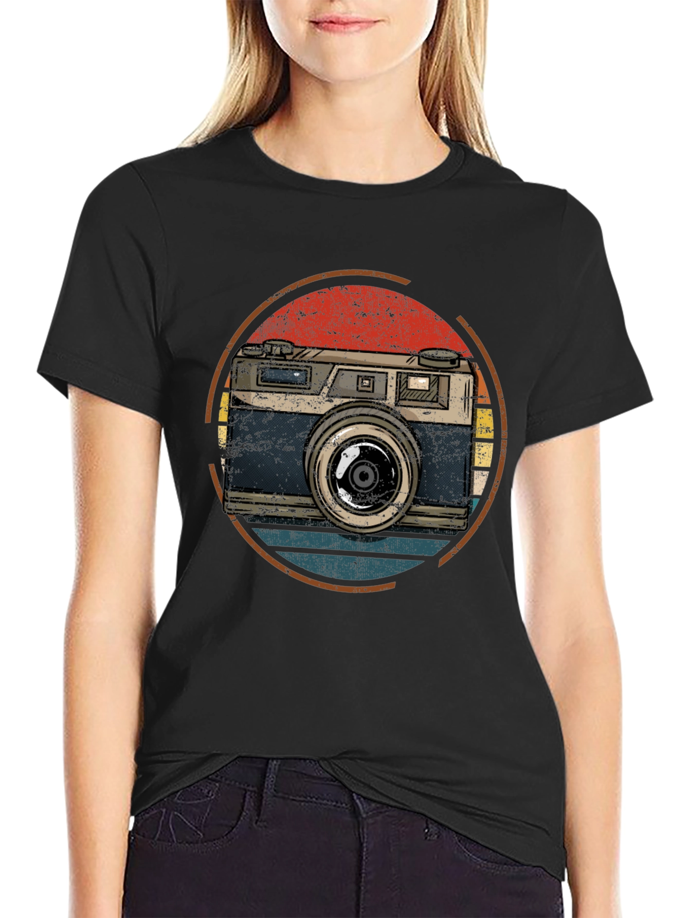 Retro Camera Graphic T-Shirt