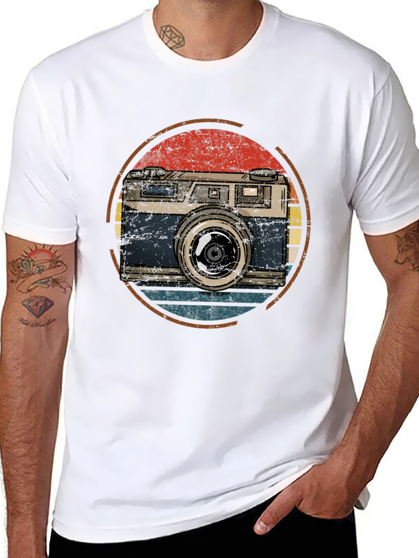 Retro Camera Graphic T-Shirt