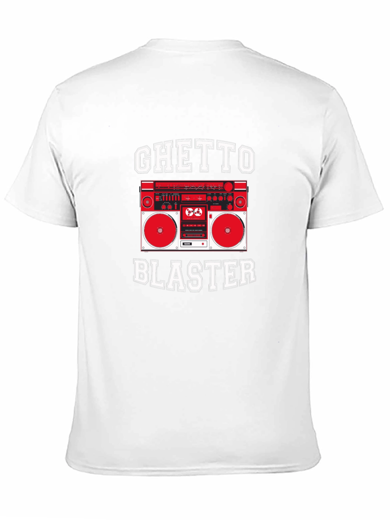 Ghetto Blaster Graphic Tee - Retro Boombox T-Shirt