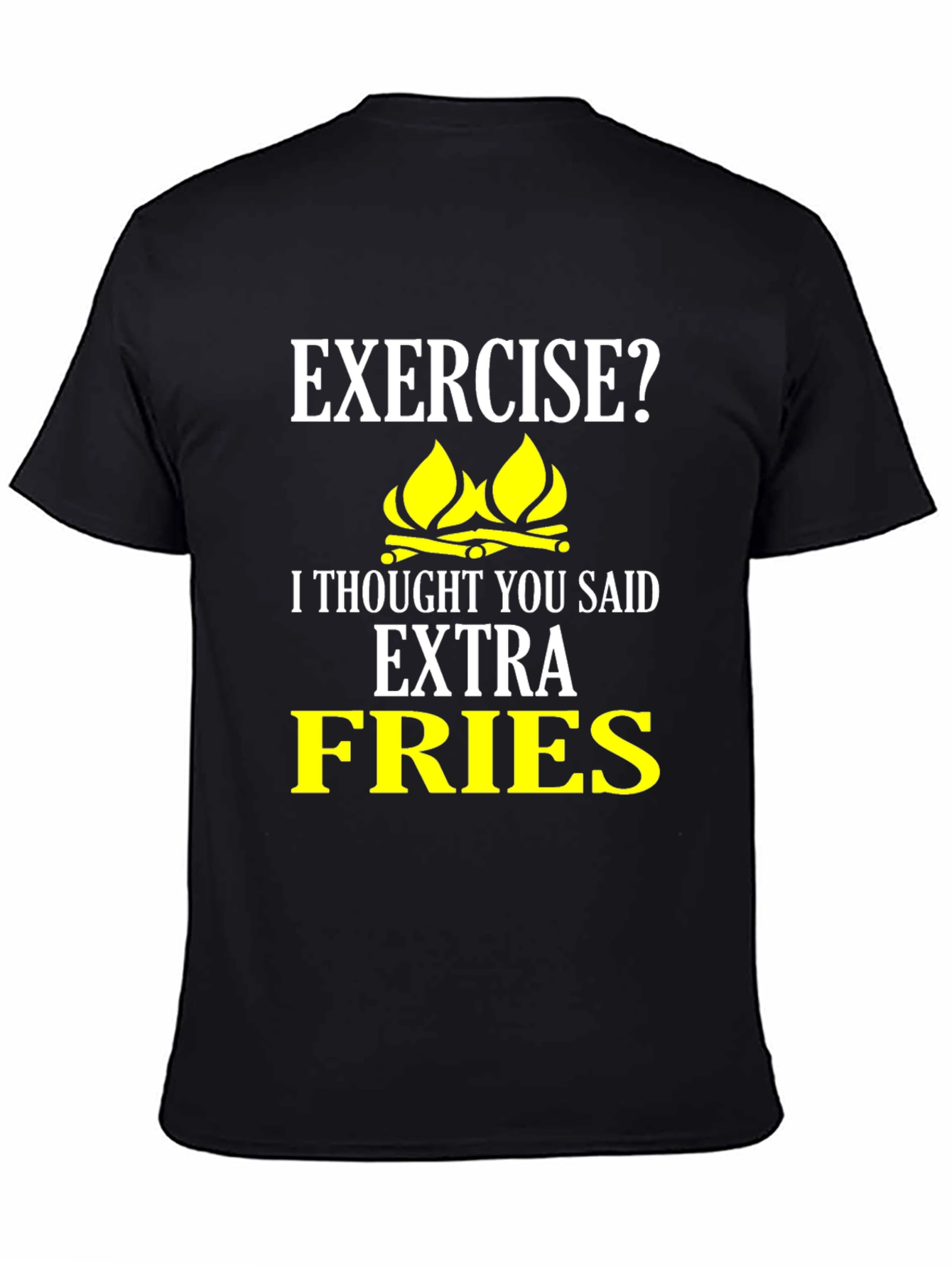 Funny Extra Fries Graphic T-Shirt