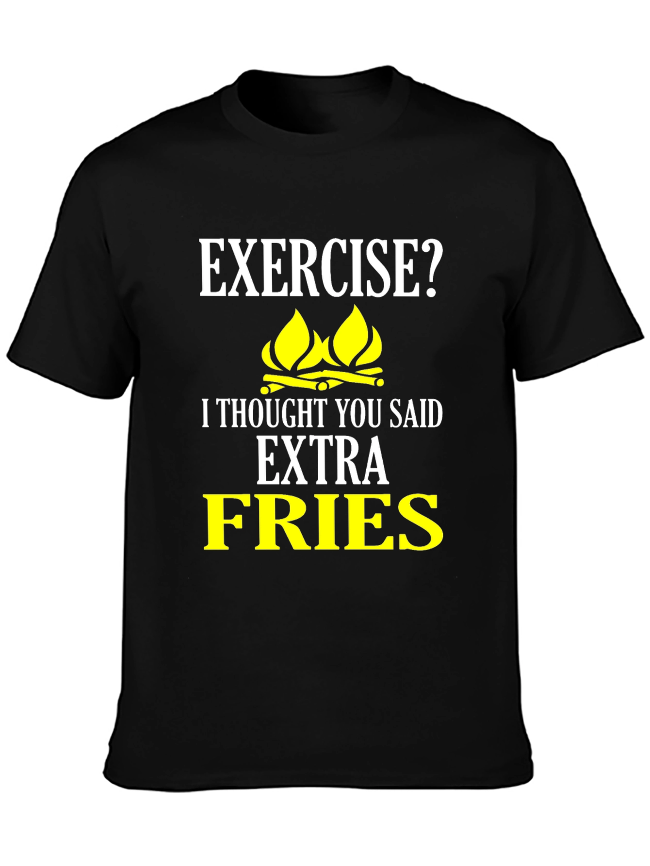 Funny Extra Fries Graphic T-Shirt