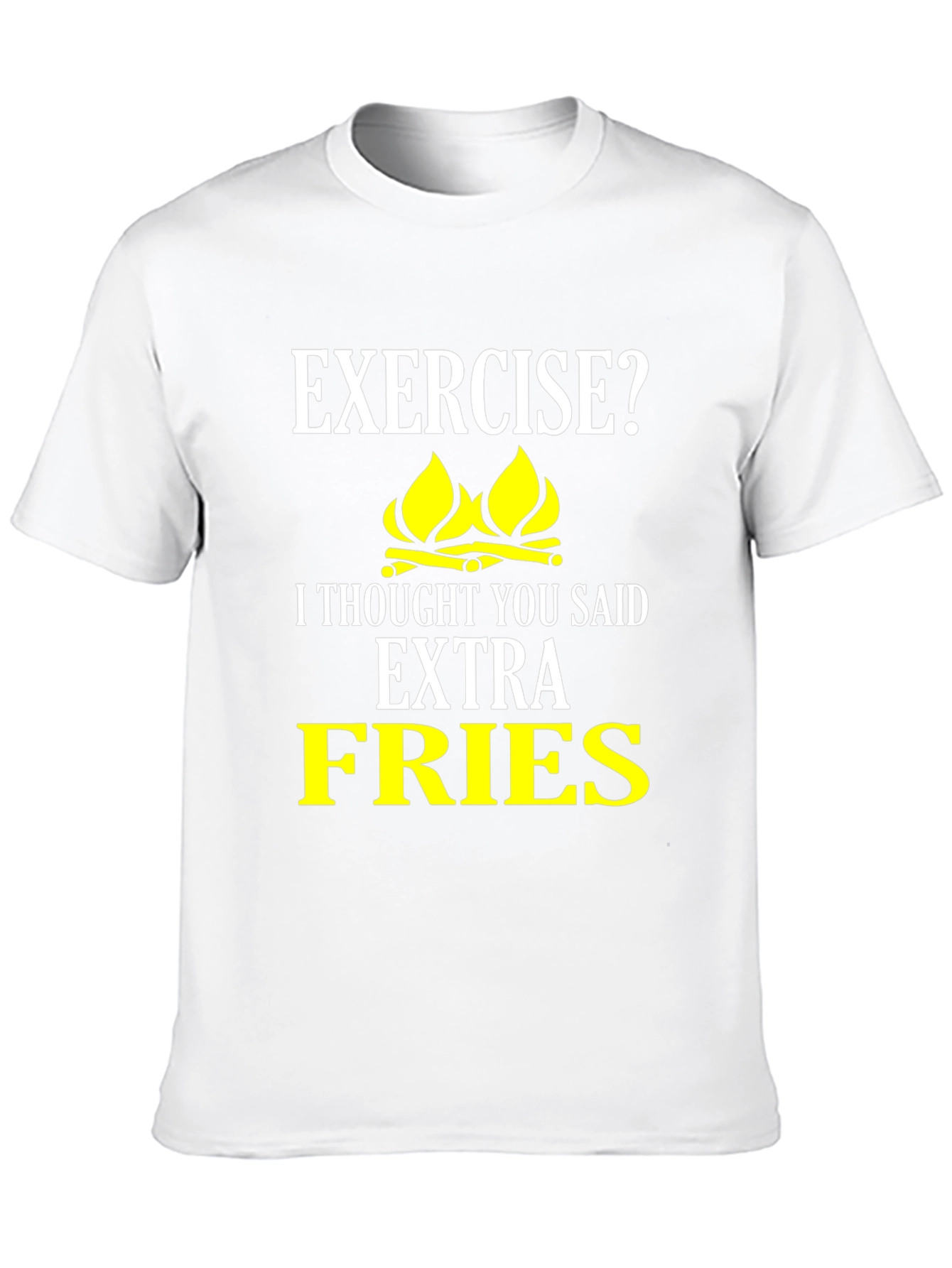 Funny Extra Fries Graphic T-Shirt