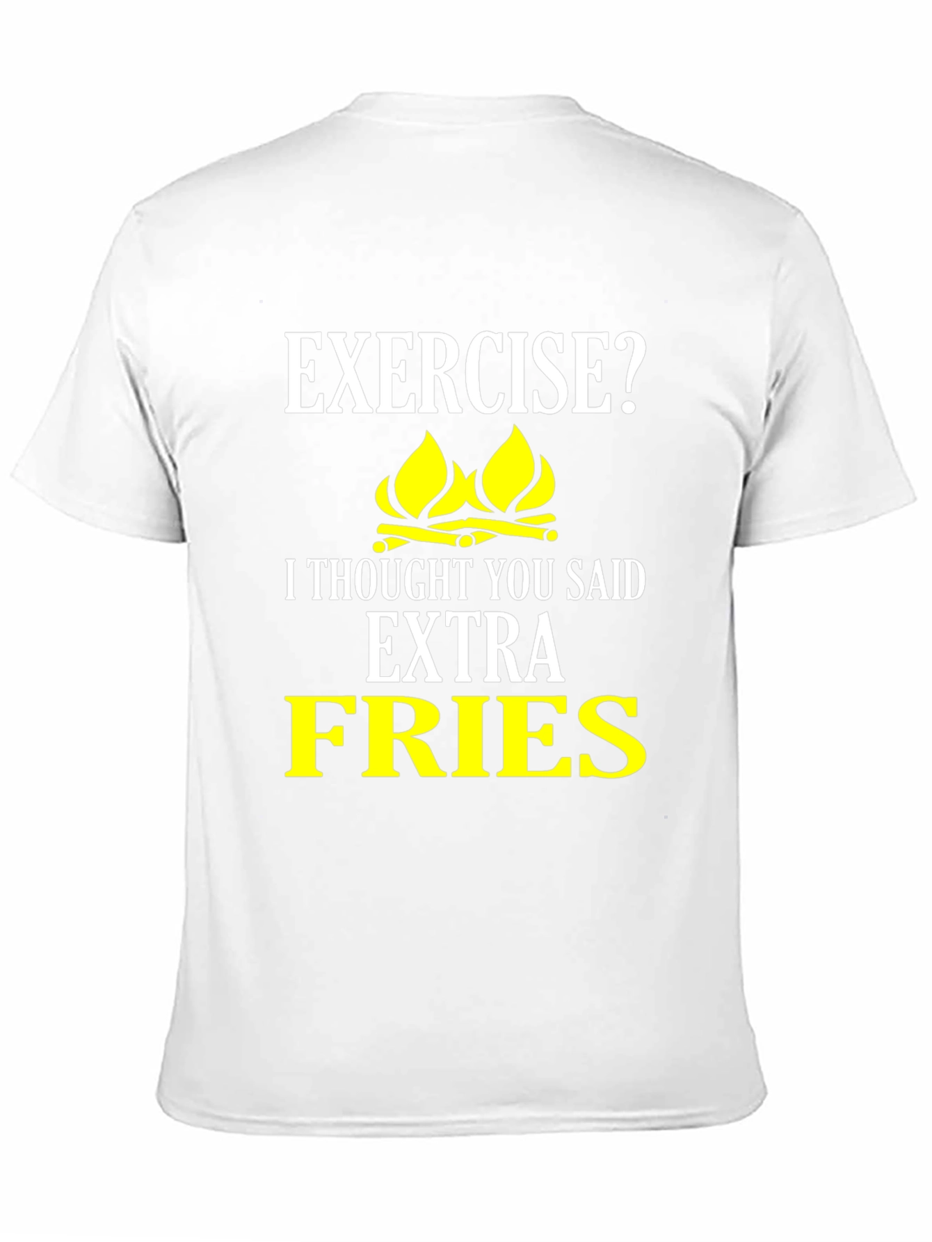 Funny Extra Fries Graphic T-Shirt