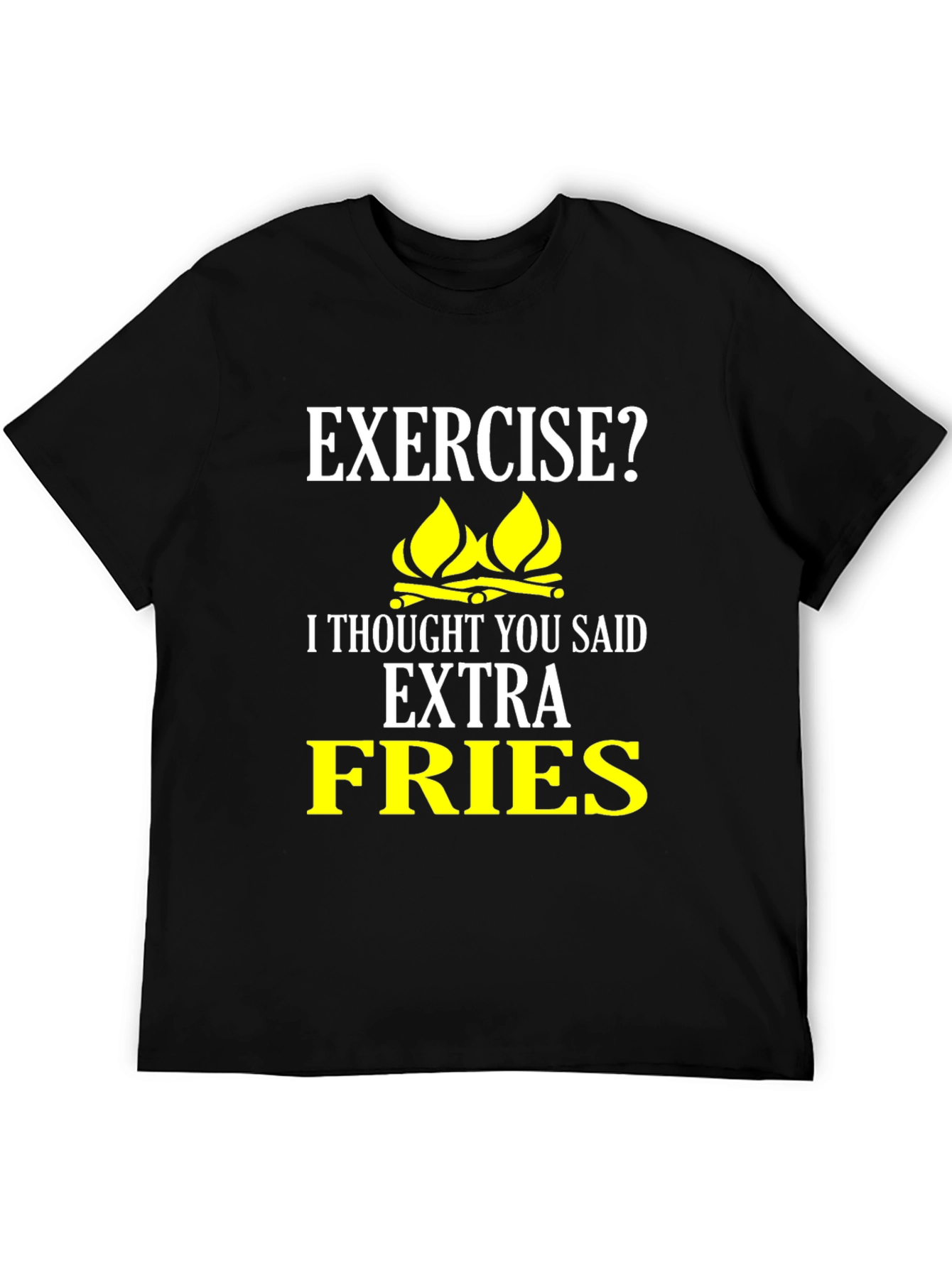 Funny Extra Fries Graphic T-Shirt