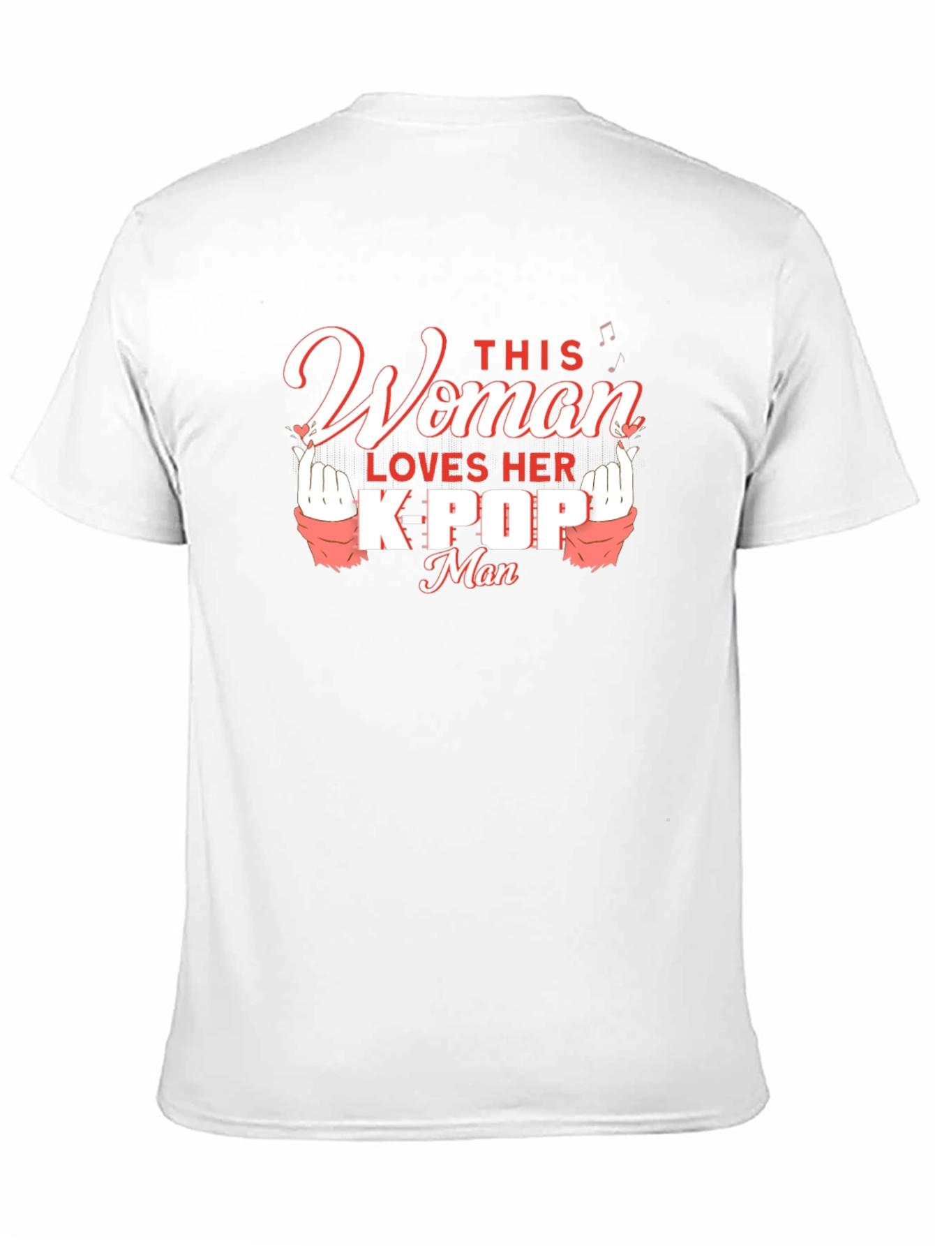 Woman Loves Her K-Pop Man Black T-Shirt