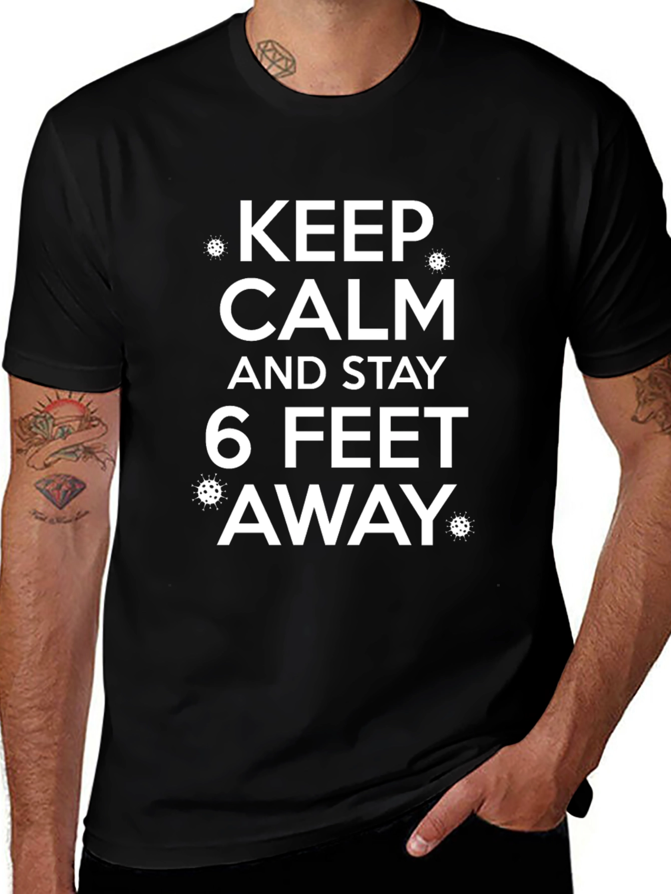 Keep Calm & Stay Away T-Shirt: Social Distancing