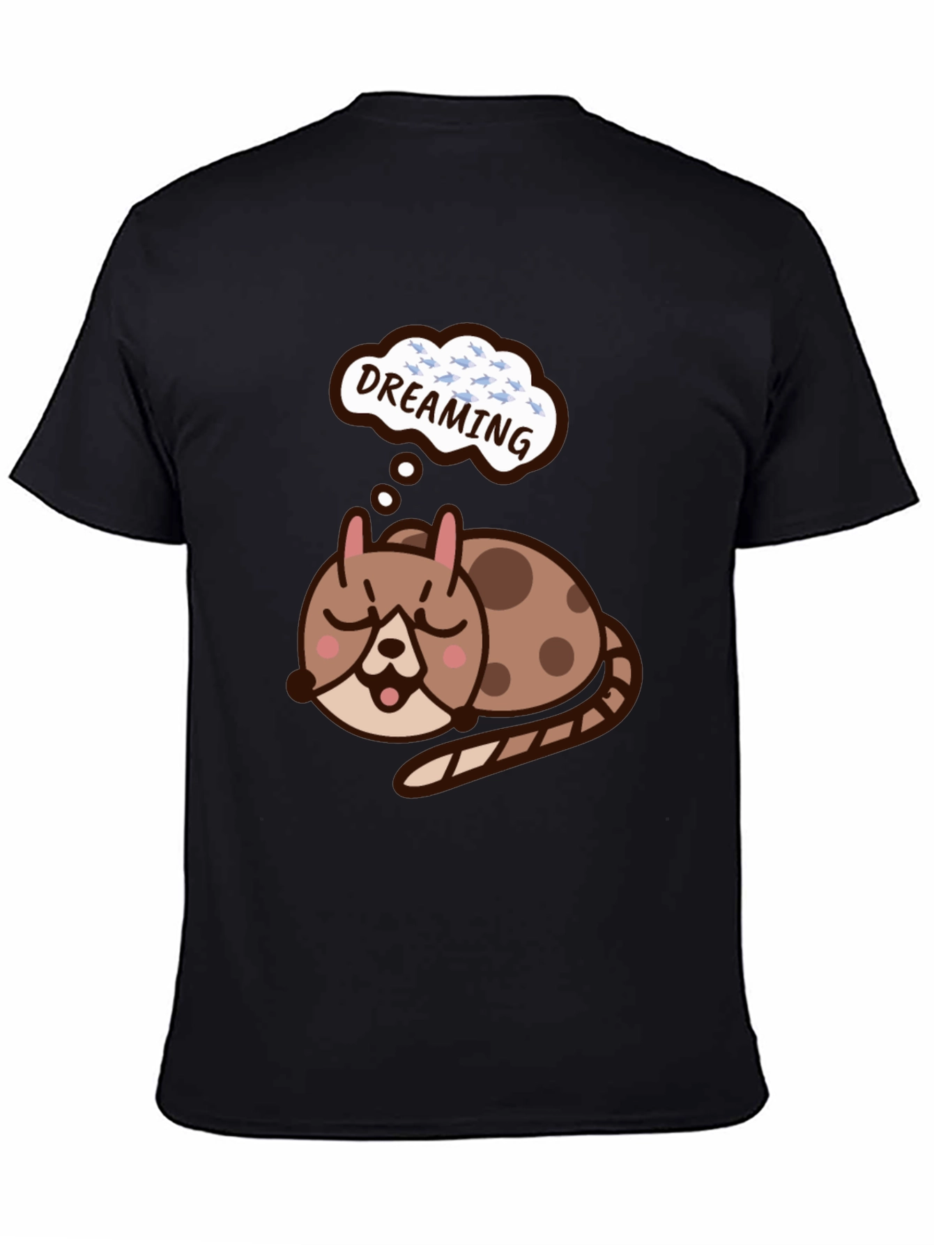 Dreaming Cat T-Shirt - Cute Graphic Tee