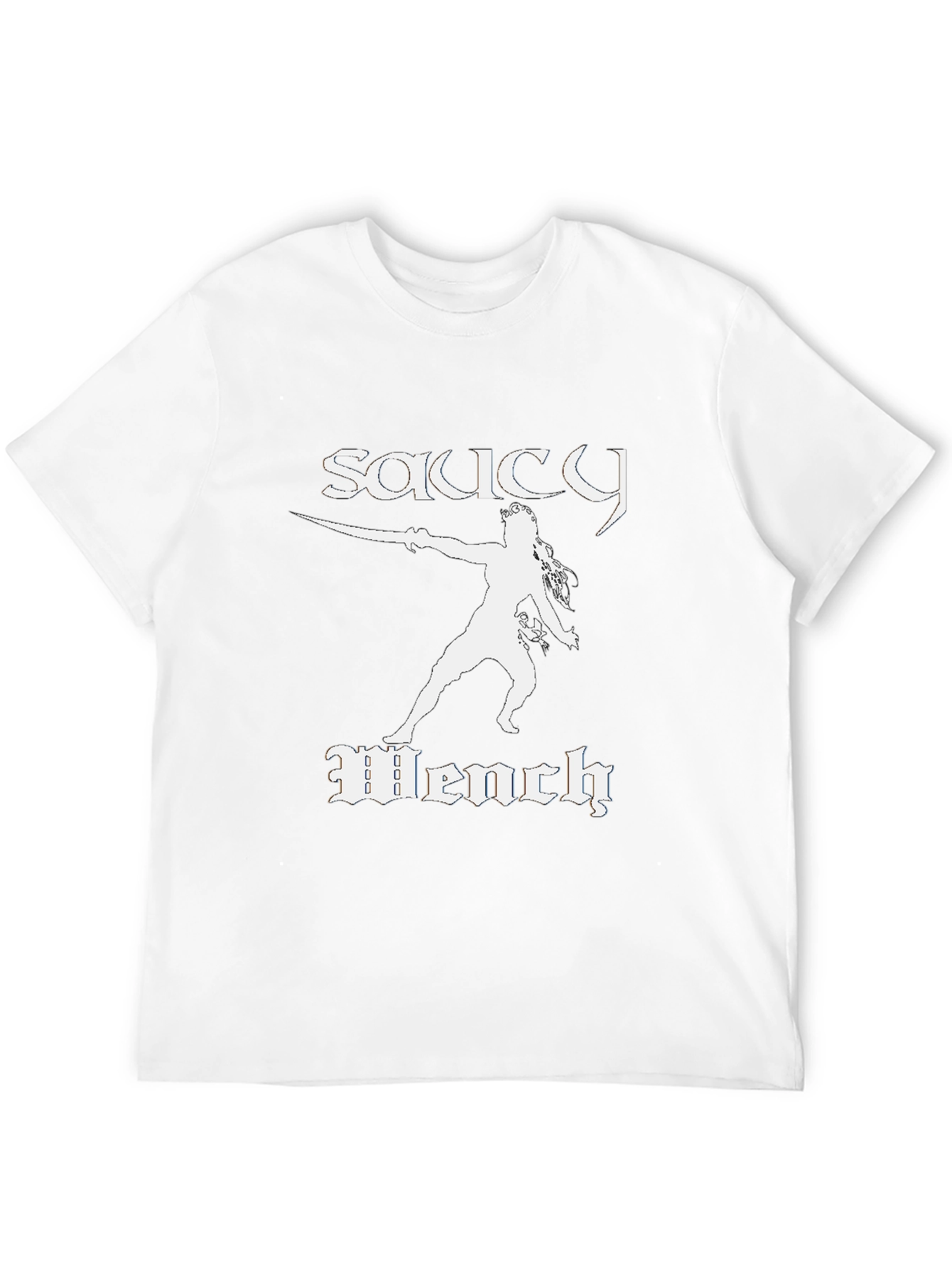Saucy Wench Graphic Tee - Black Cotton T-Shirt