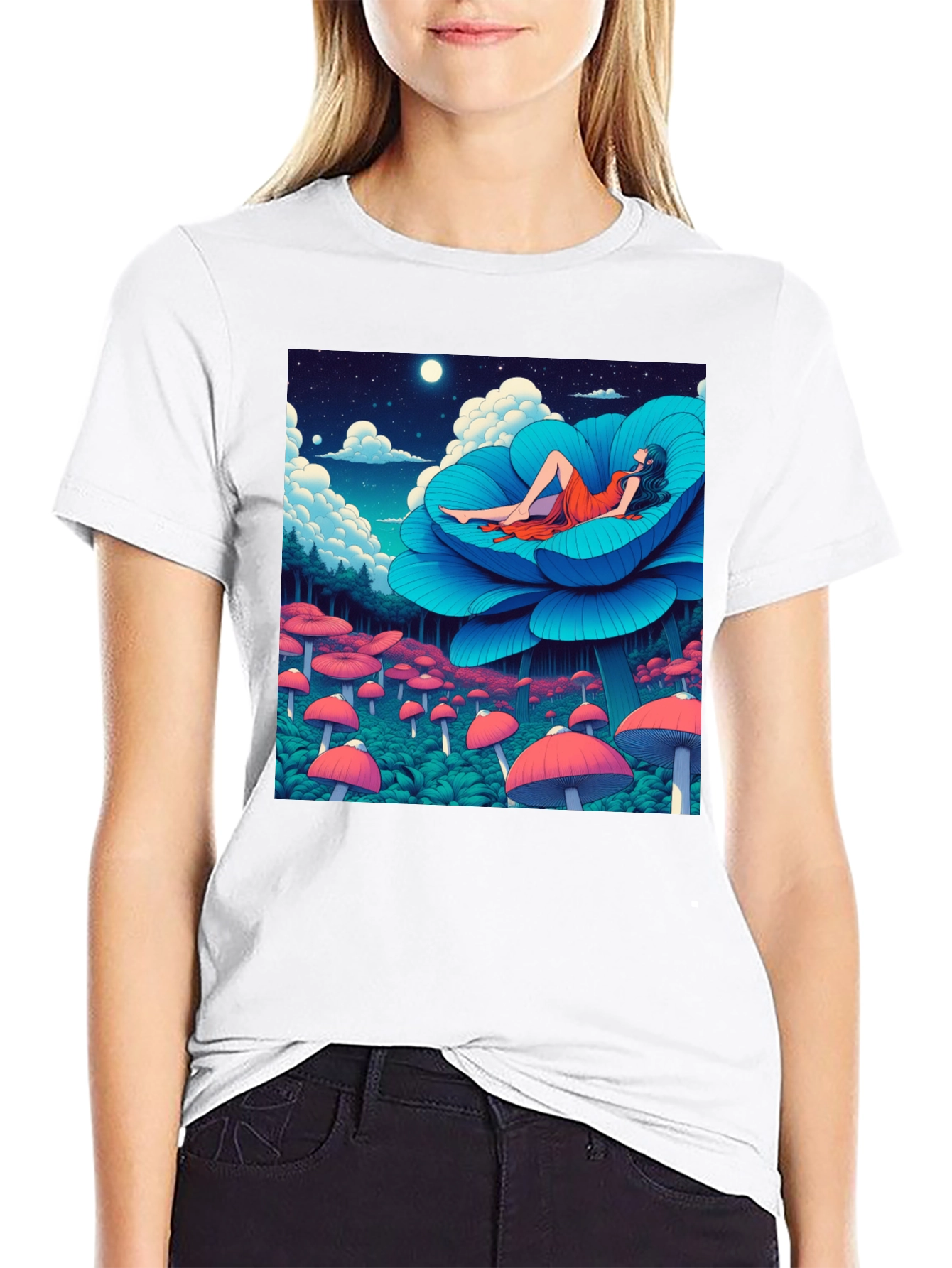 Dreamy Flower T-Shirt - Soft Cotton Tee
