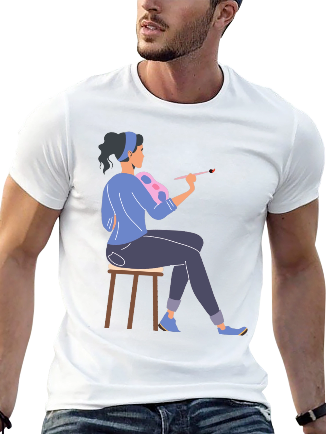 Artist Graphic T-Shirt - Black