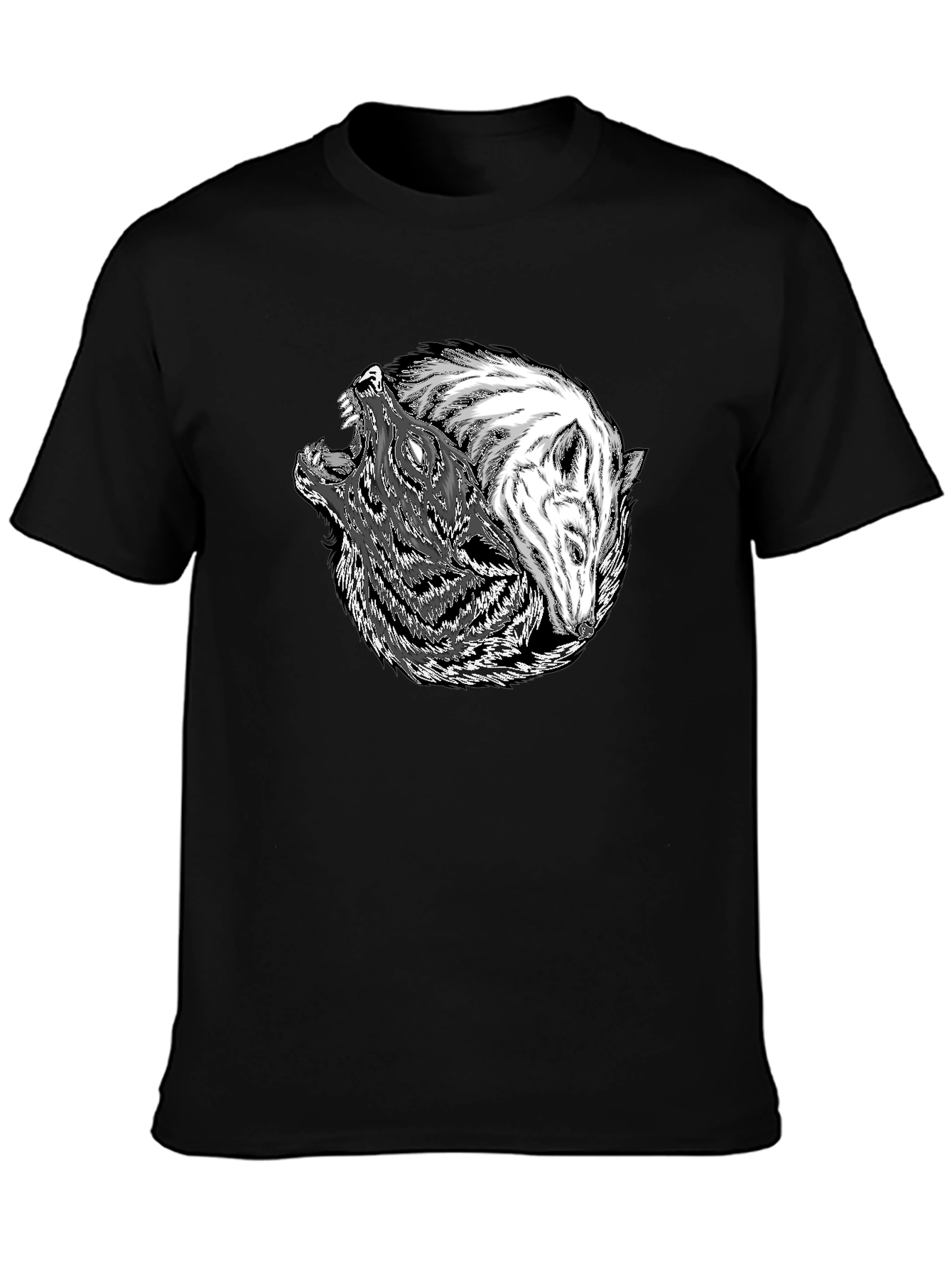 Yin Yang Wolves Graphic Tee