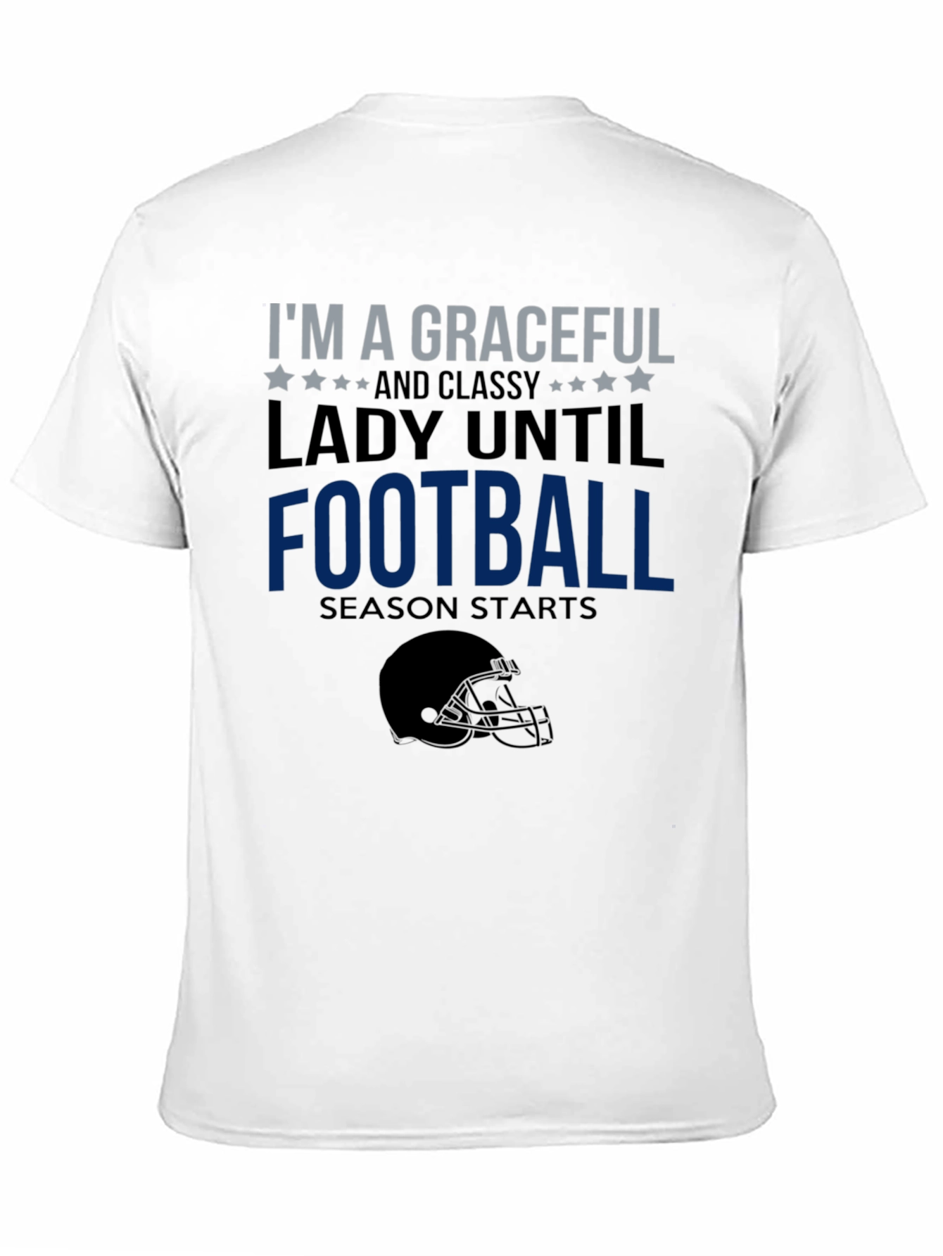 Graceful Lady Football Season T-Shirt