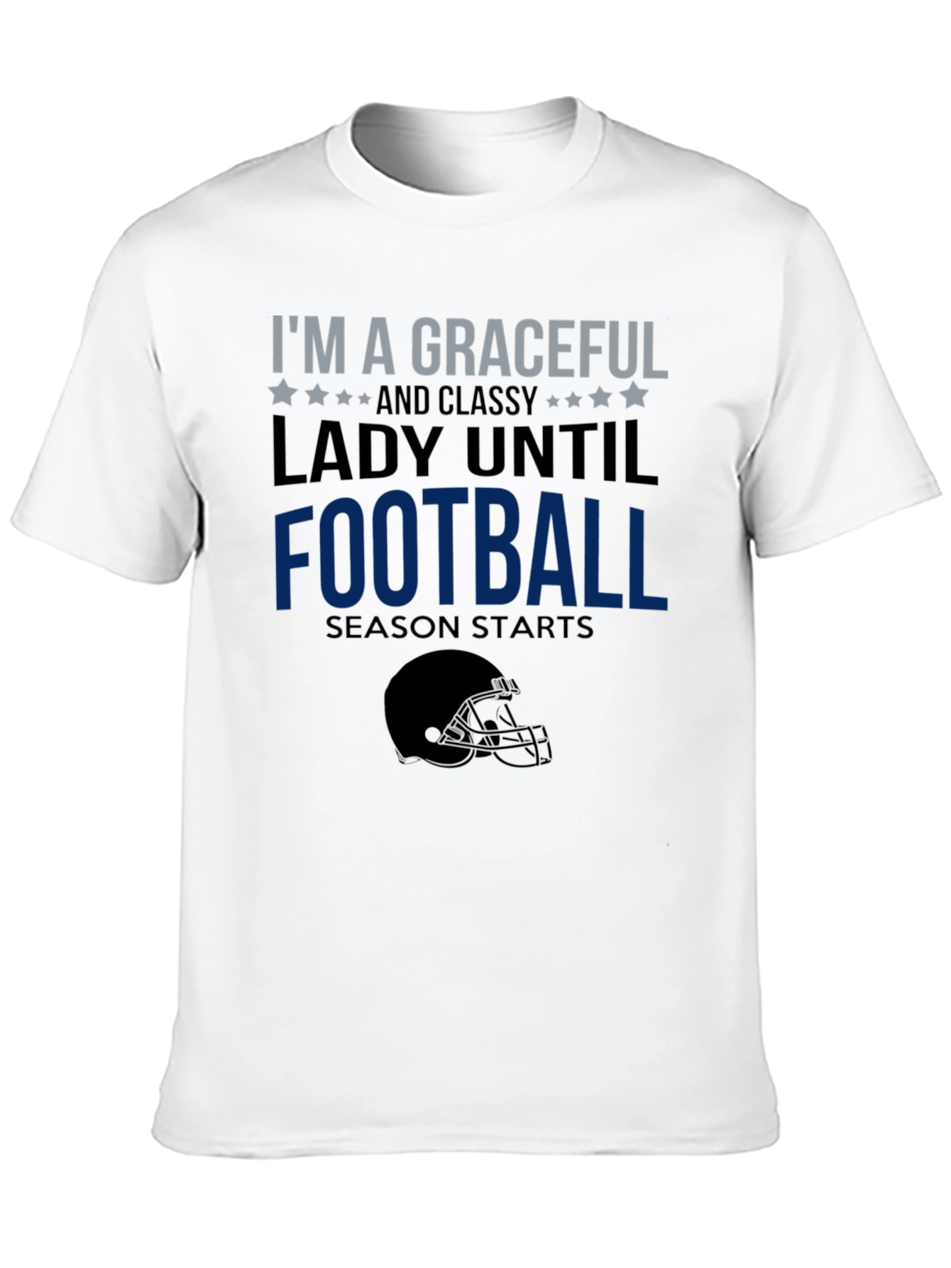 Graceful Lady Football Season T-Shirt