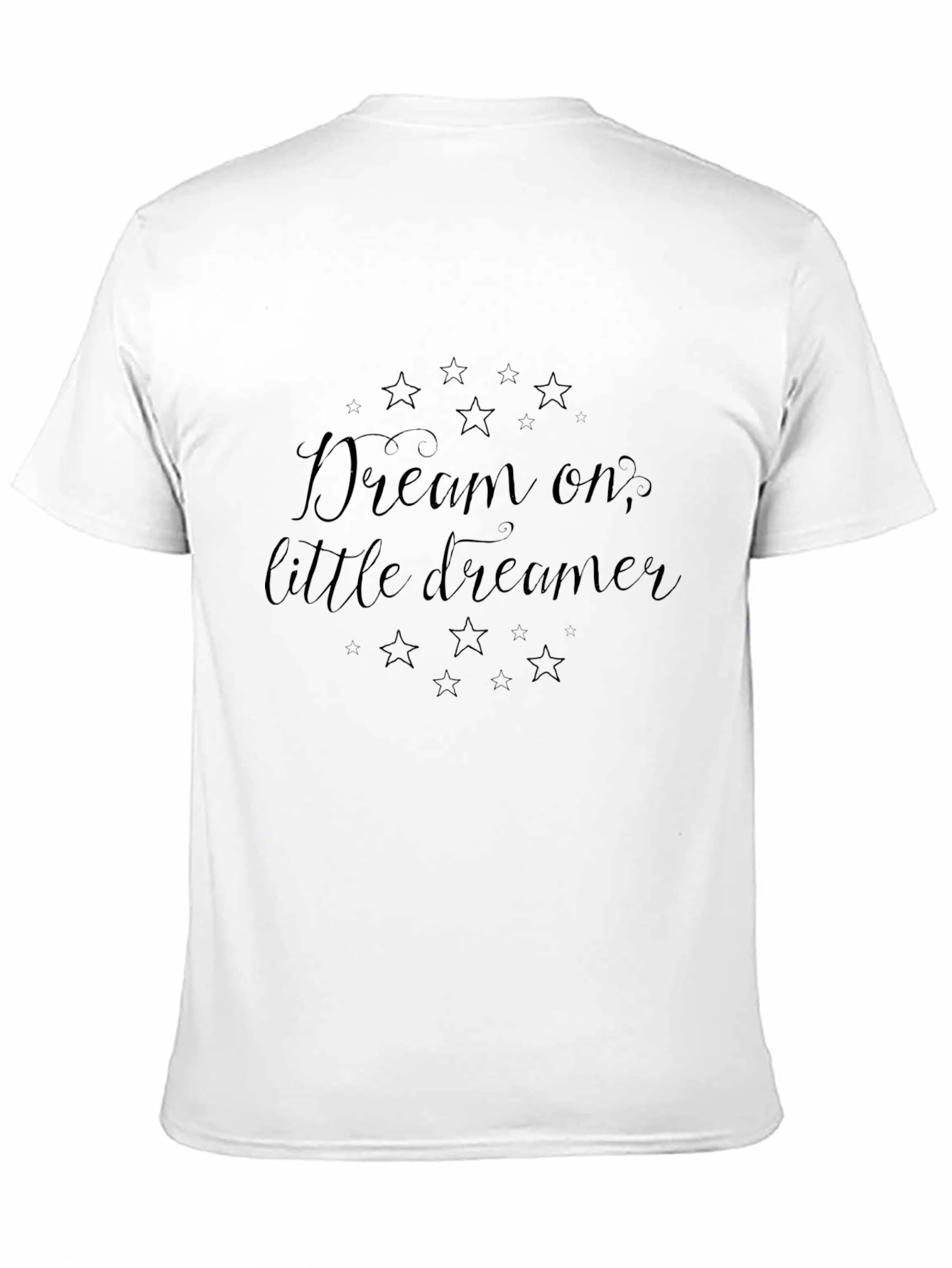 Dream On Little Dreamer Black T-Shirt