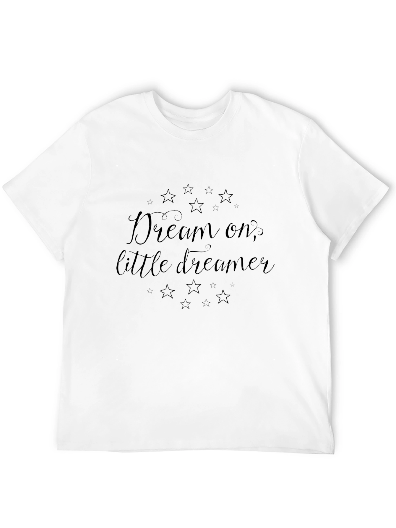 Dream On Little Dreamer Black T-Shirt