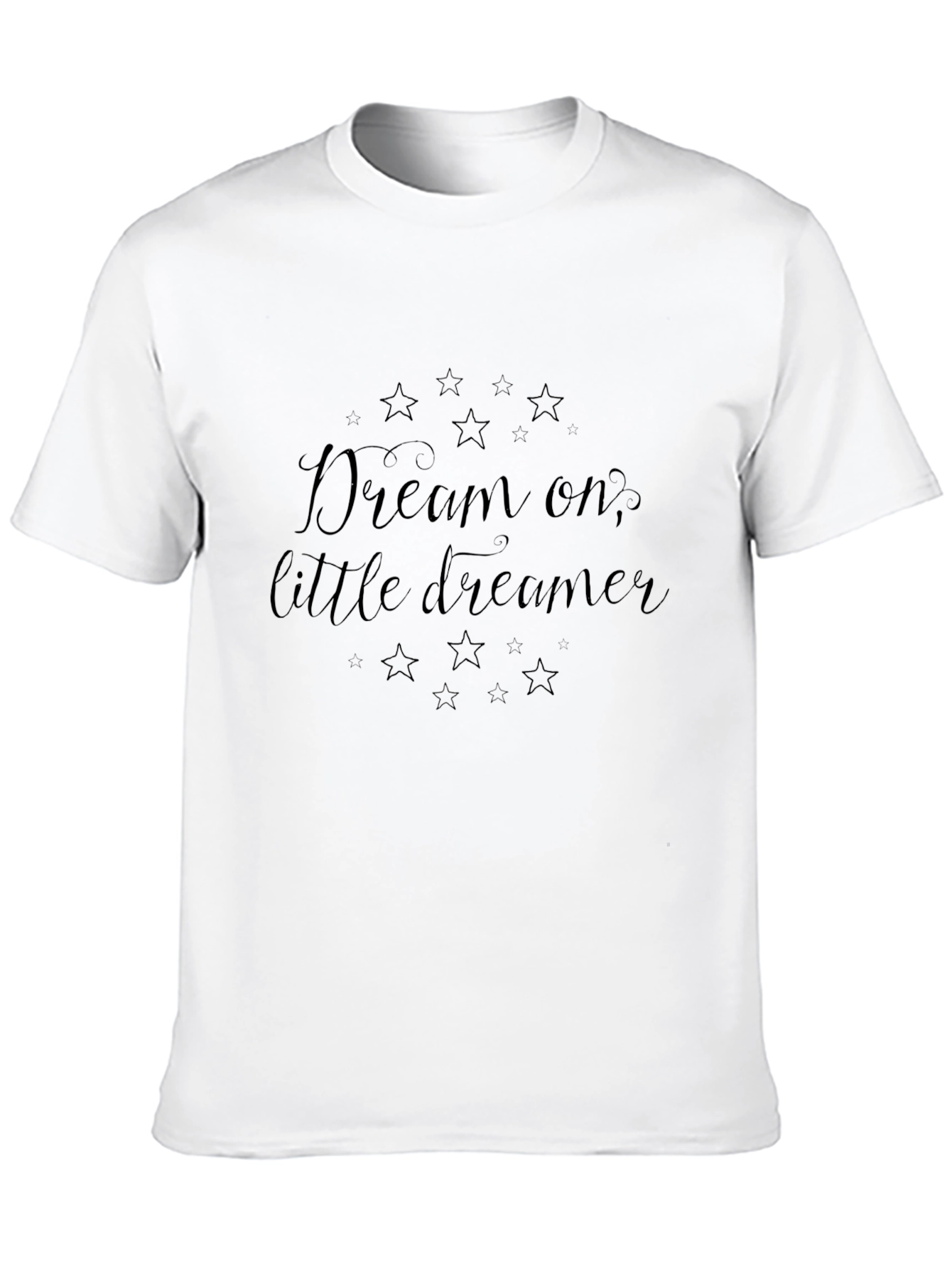 Dream On Little Dreamer Black T-Shirt